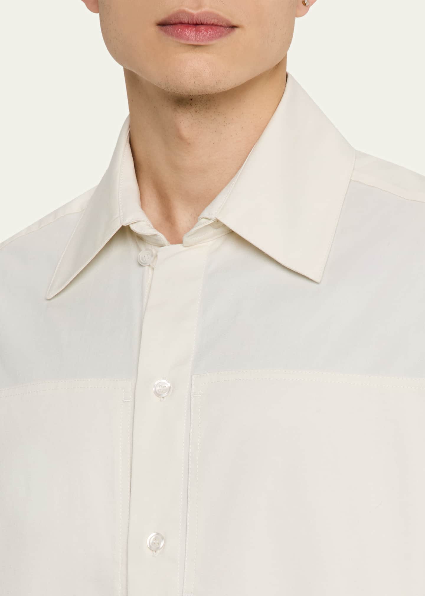 MORDECAI Men's Overshirt with Removable Collar Image 5 of 5