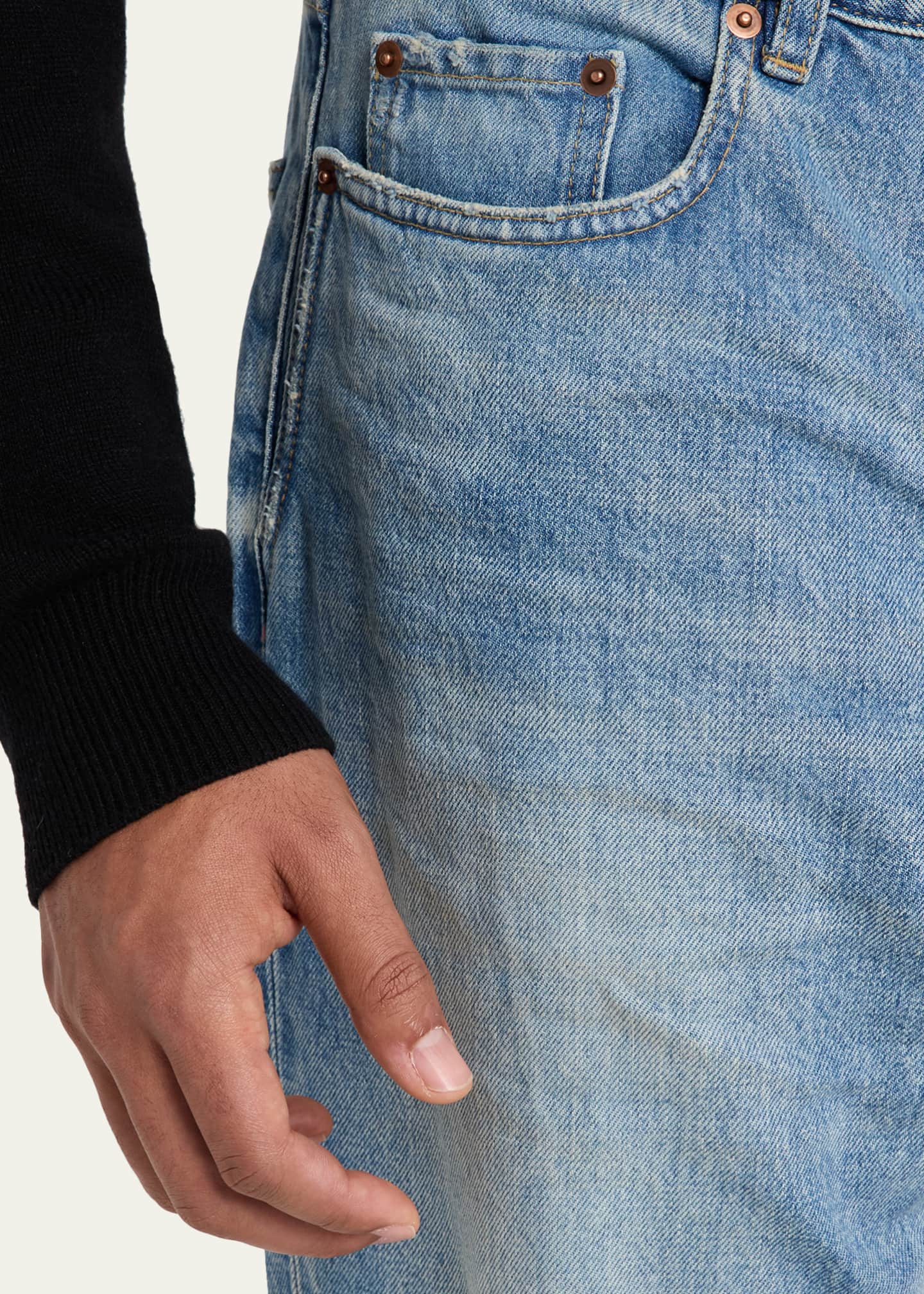 Saint Laurent Men's Faded Jeans Image 5 of 5