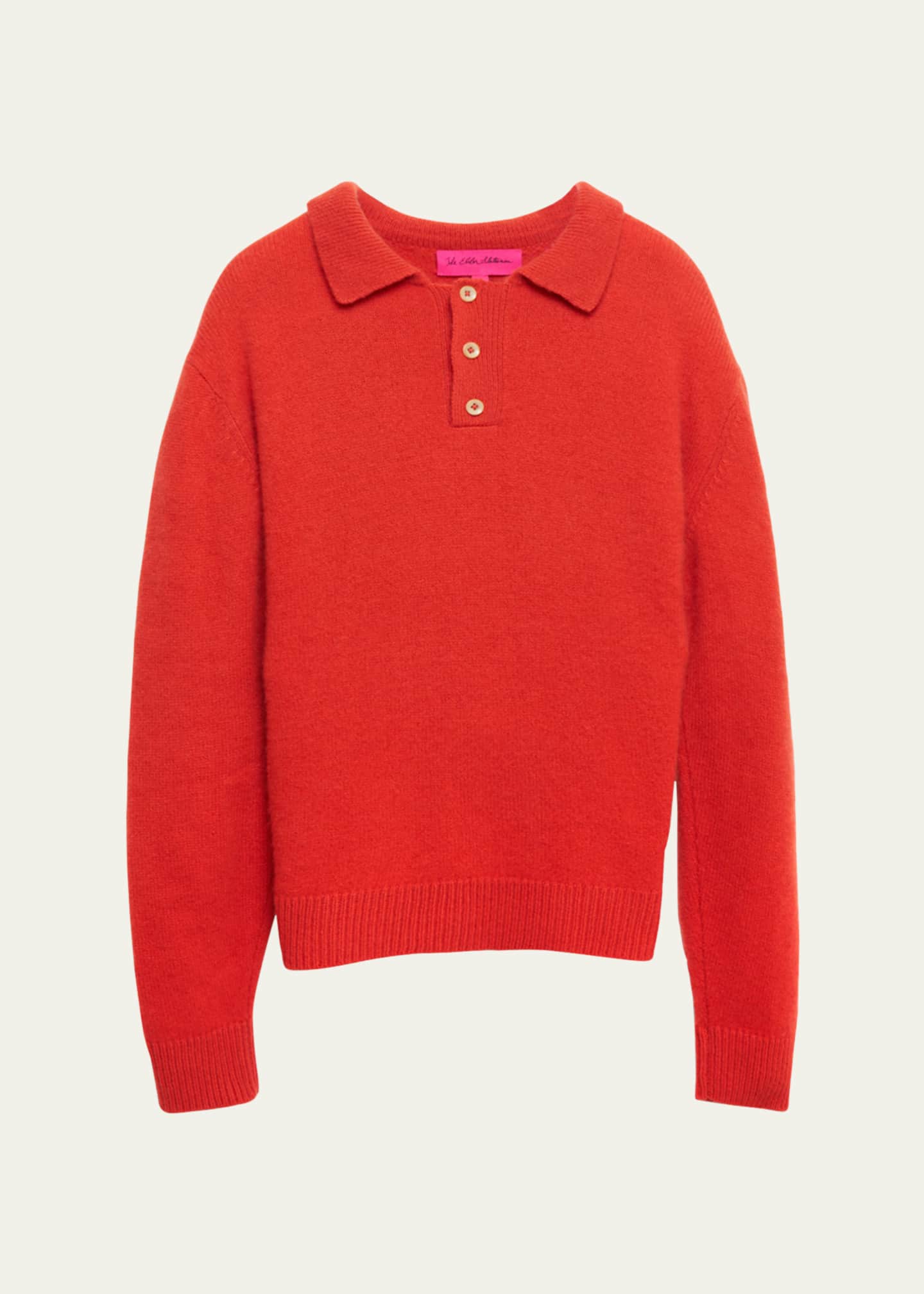 The Elder Statesman Men's Heavy Cashmere Rugby Sweater