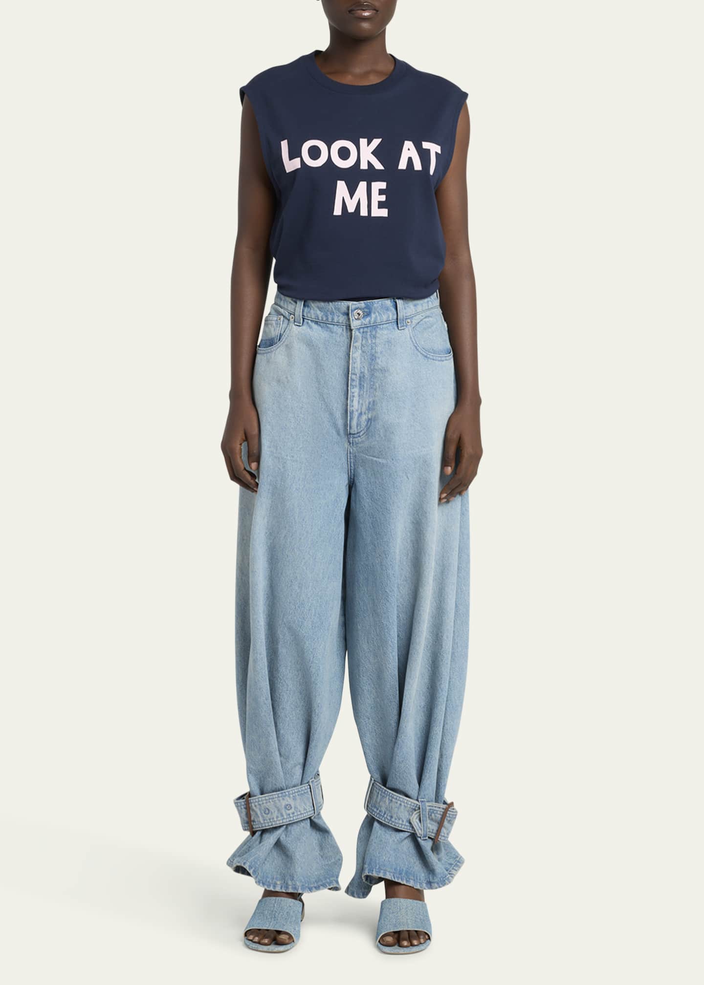 JW Anderson Buckled Cuff Jeans Image 2 of 5