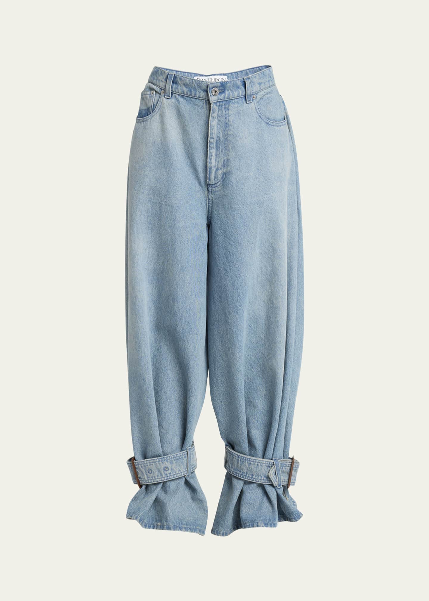 【関税&送料込】Jw Anderson Jeans With Buckle JW Anderson Buckled Cuff Jeans - Bergdorf Goodman