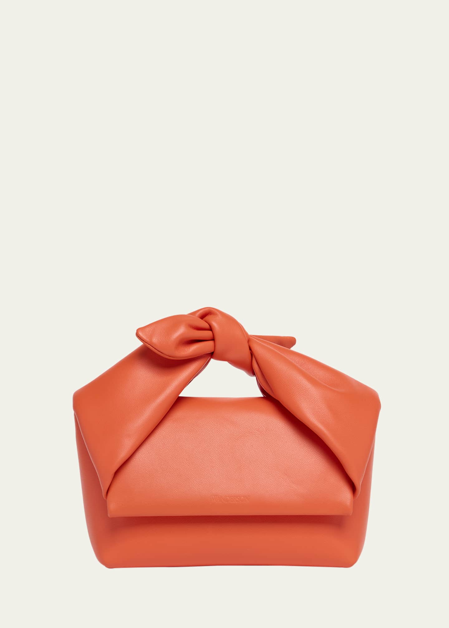 JW Anderson Twister Bow Midi Leather Crossbody Bag Image 1 of 5