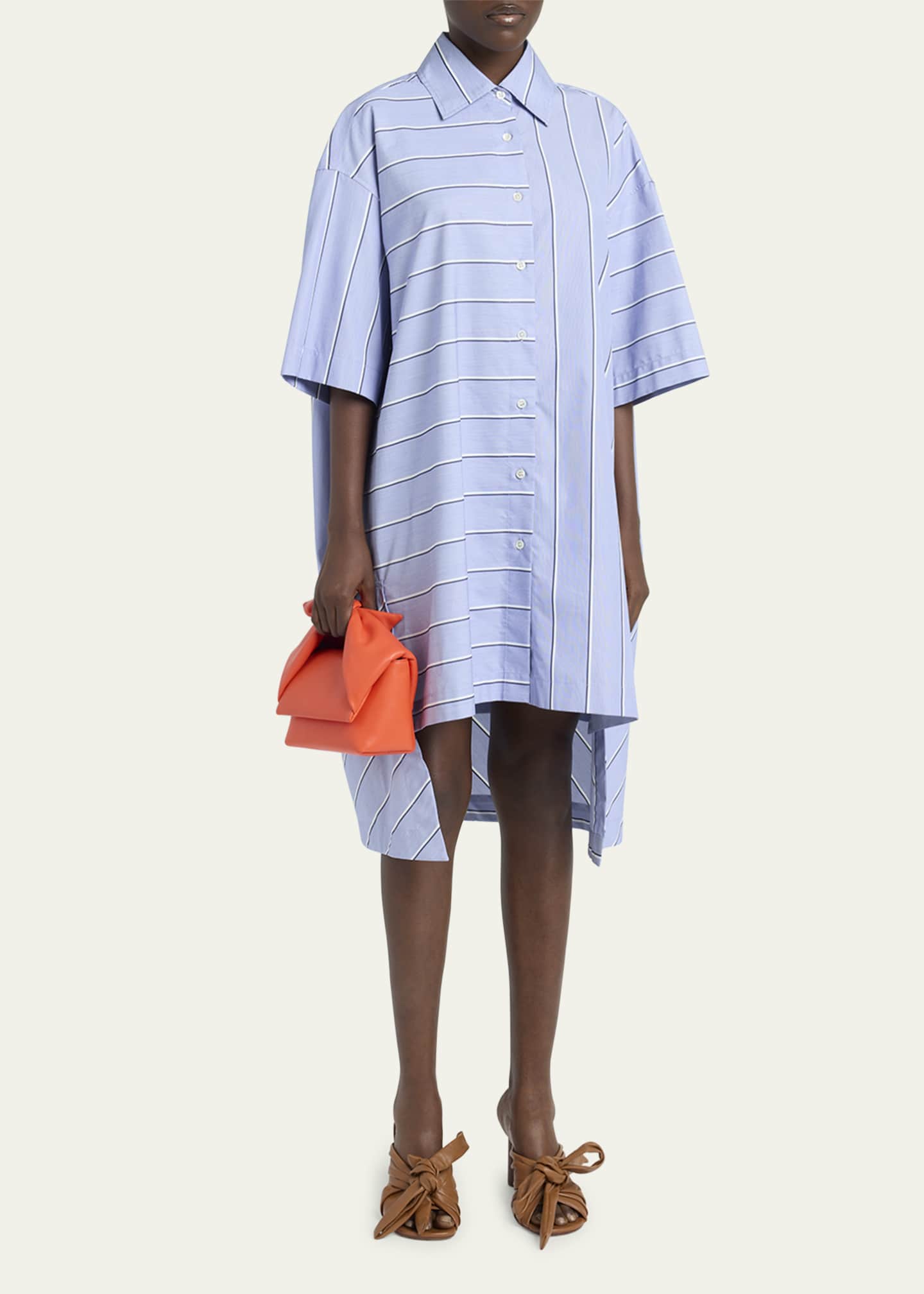JW Anderson Twister Bow Midi Leather Crossbody Bag Image 5 of 5