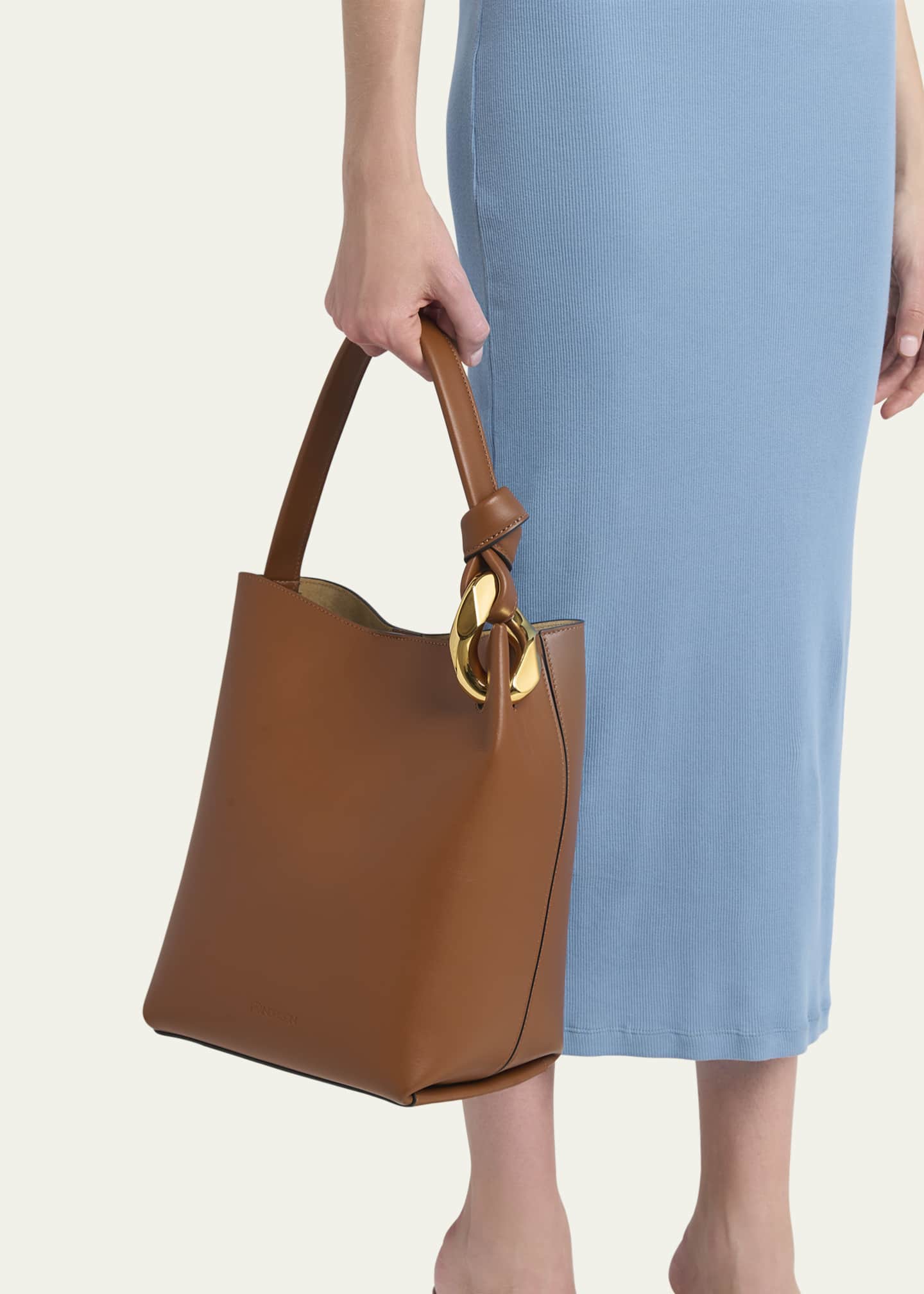 JW Anderson Corner Calf Leather Bucket Bag Image 2 of 5