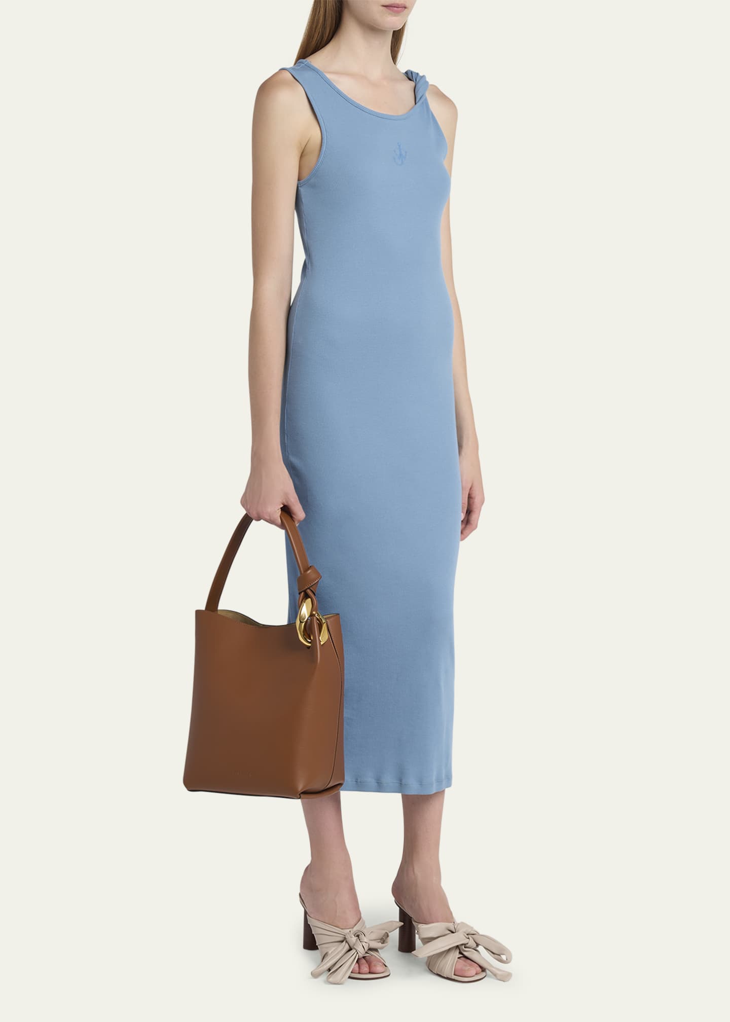 JW Anderson Corner Calf Leather Bucket Bag Image 5 of 5