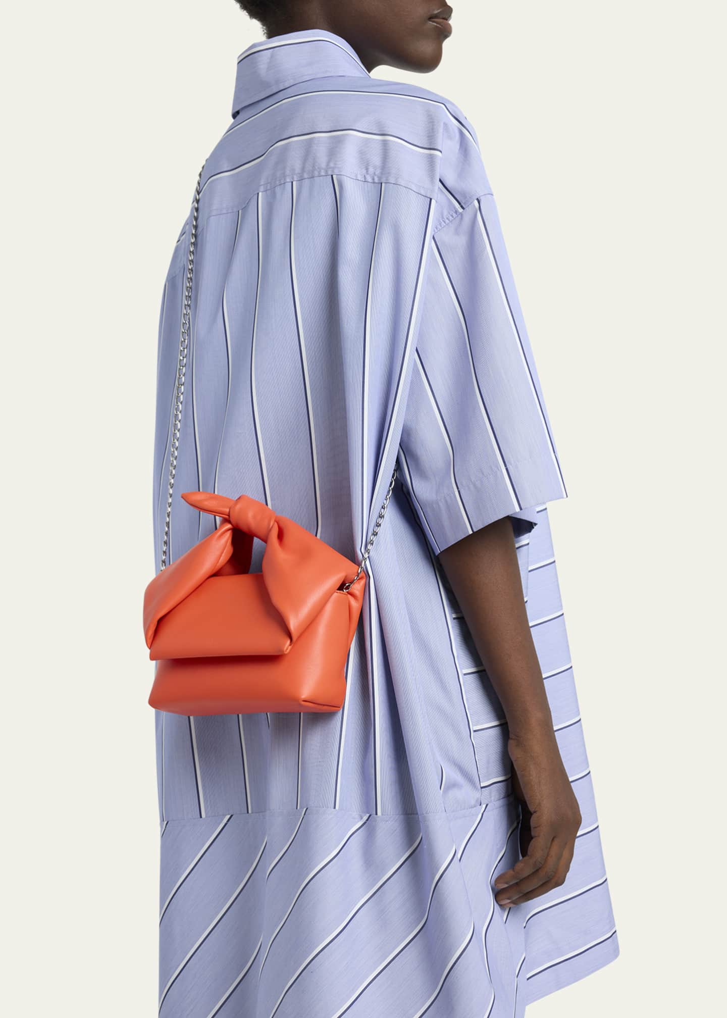 JW Anderson Twister Bow Small Leather Crossbody Bag Image 2 of 5