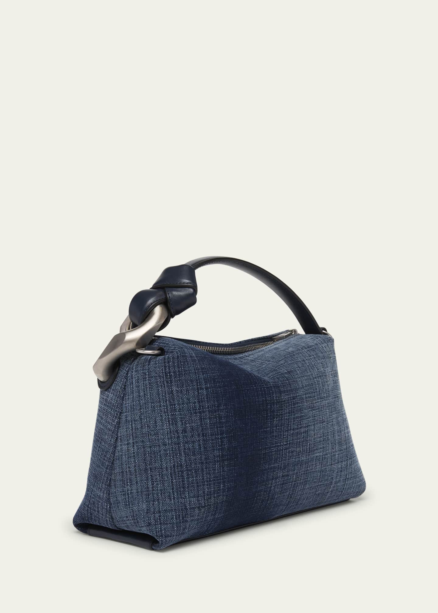 JW Anderson Corner Acid Wash Denim Crossbody Bag Image 3 of 6