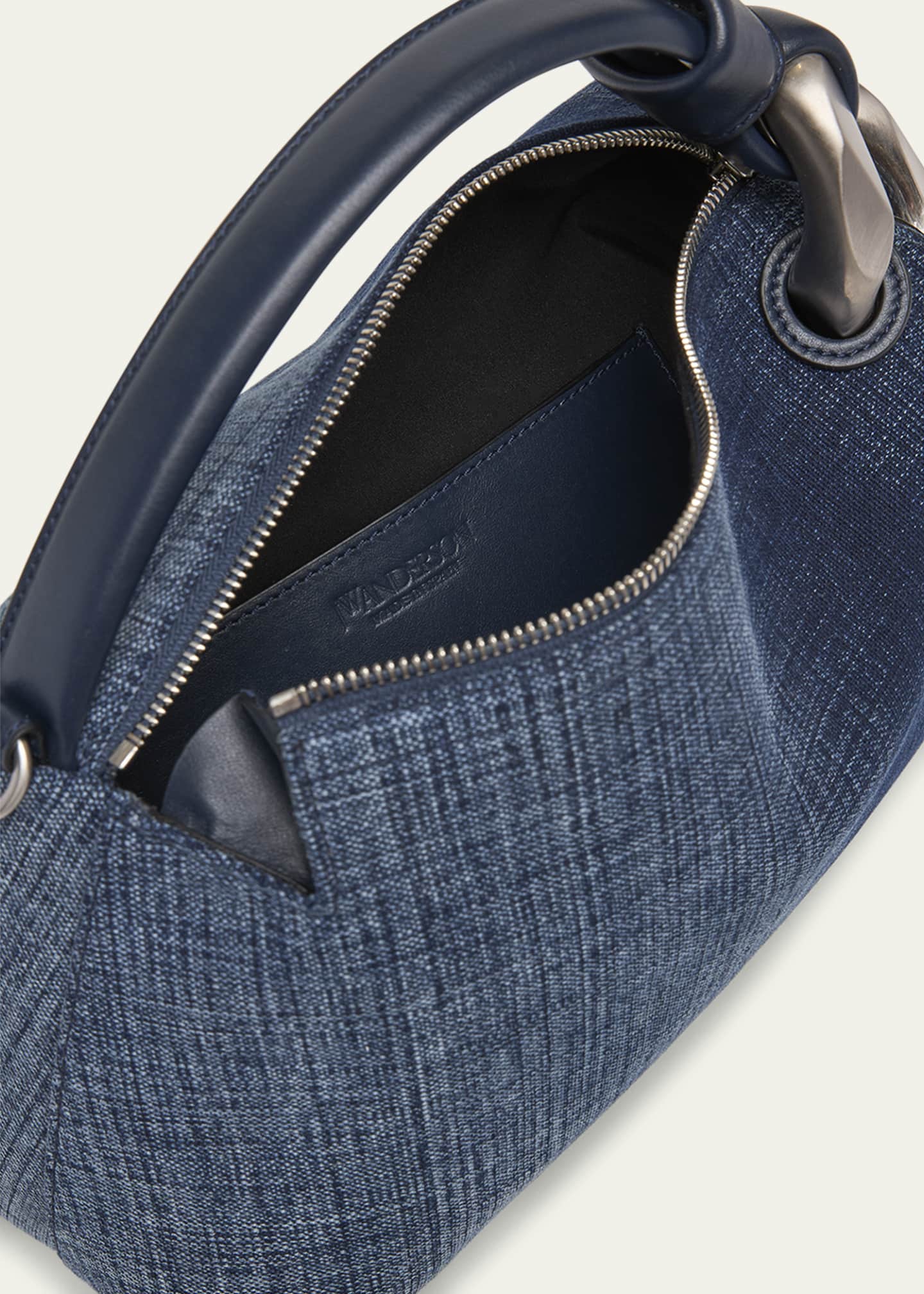 JW Anderson Corner Acid Wash Denim Crossbody Bag Image 4 of 6