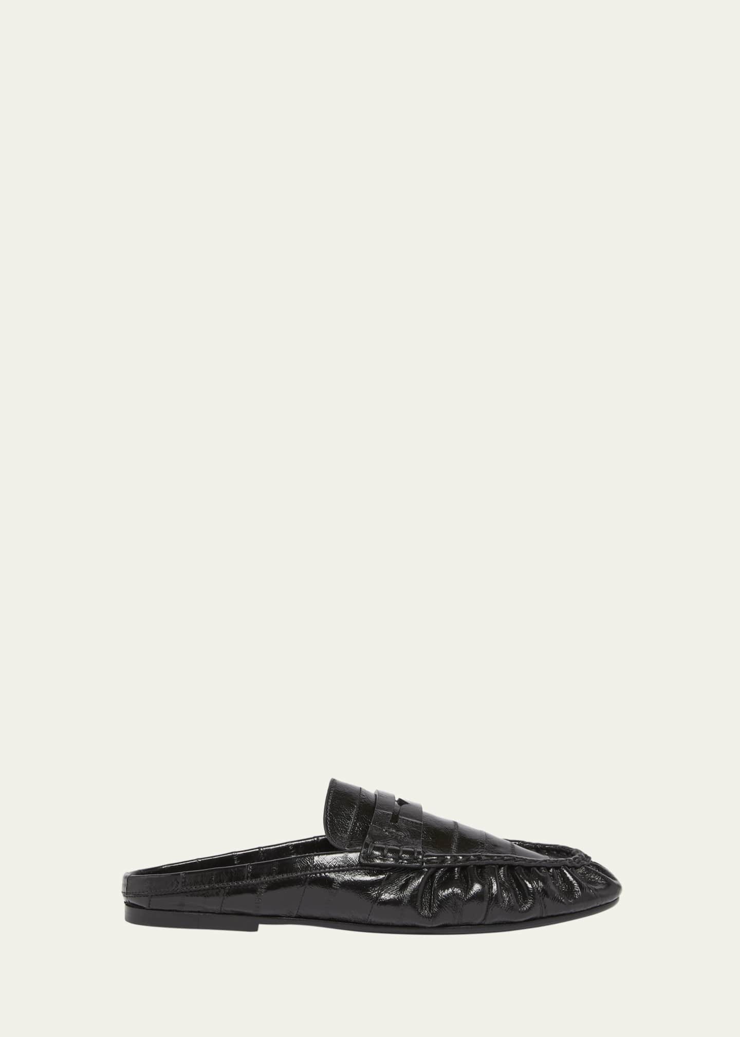 Saint Laurent Le Loafer Embossed Mules Image 1 of 5