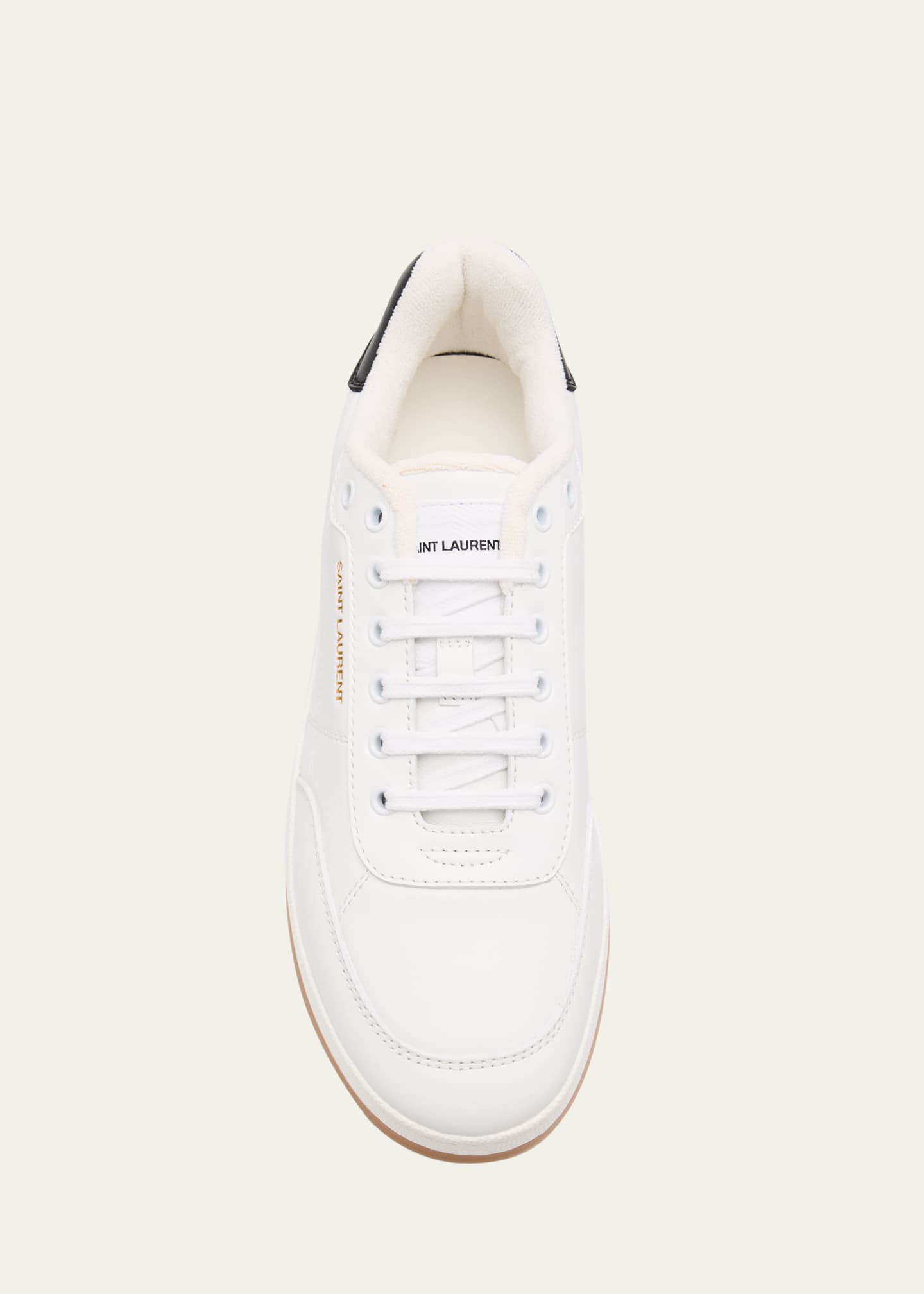 Saint Laurent Men's SL/61 Leather Low-Top Sneakers Image 6 of 6