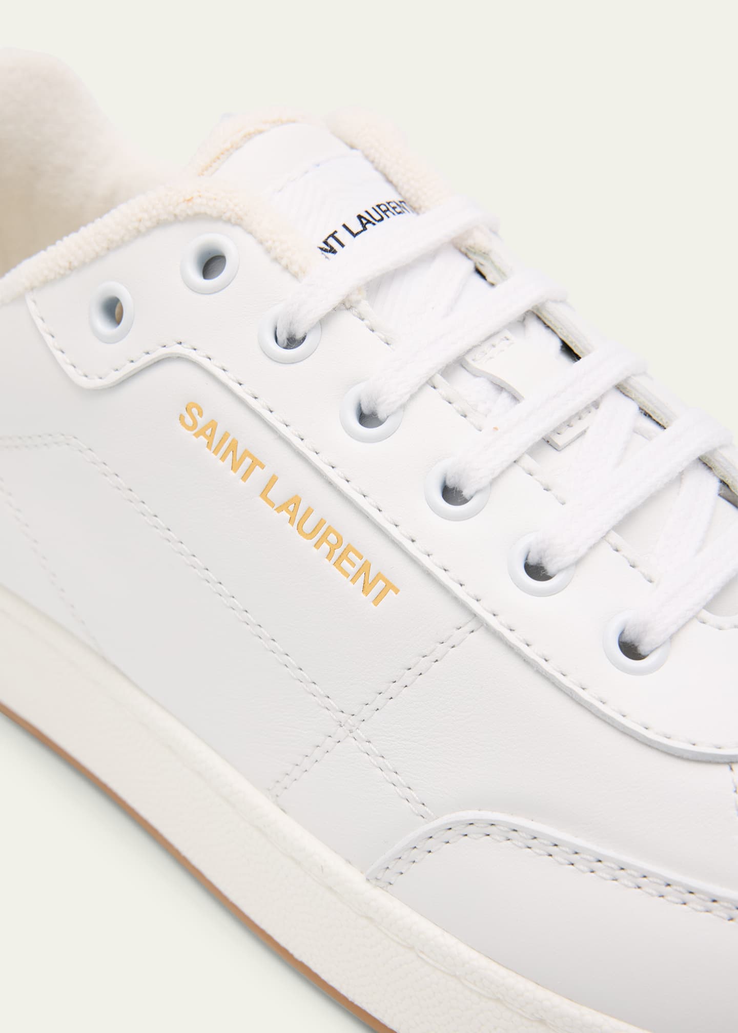Saint Laurent Men's SL/61 Leather Low-Top Sneakers Image 5 of 6