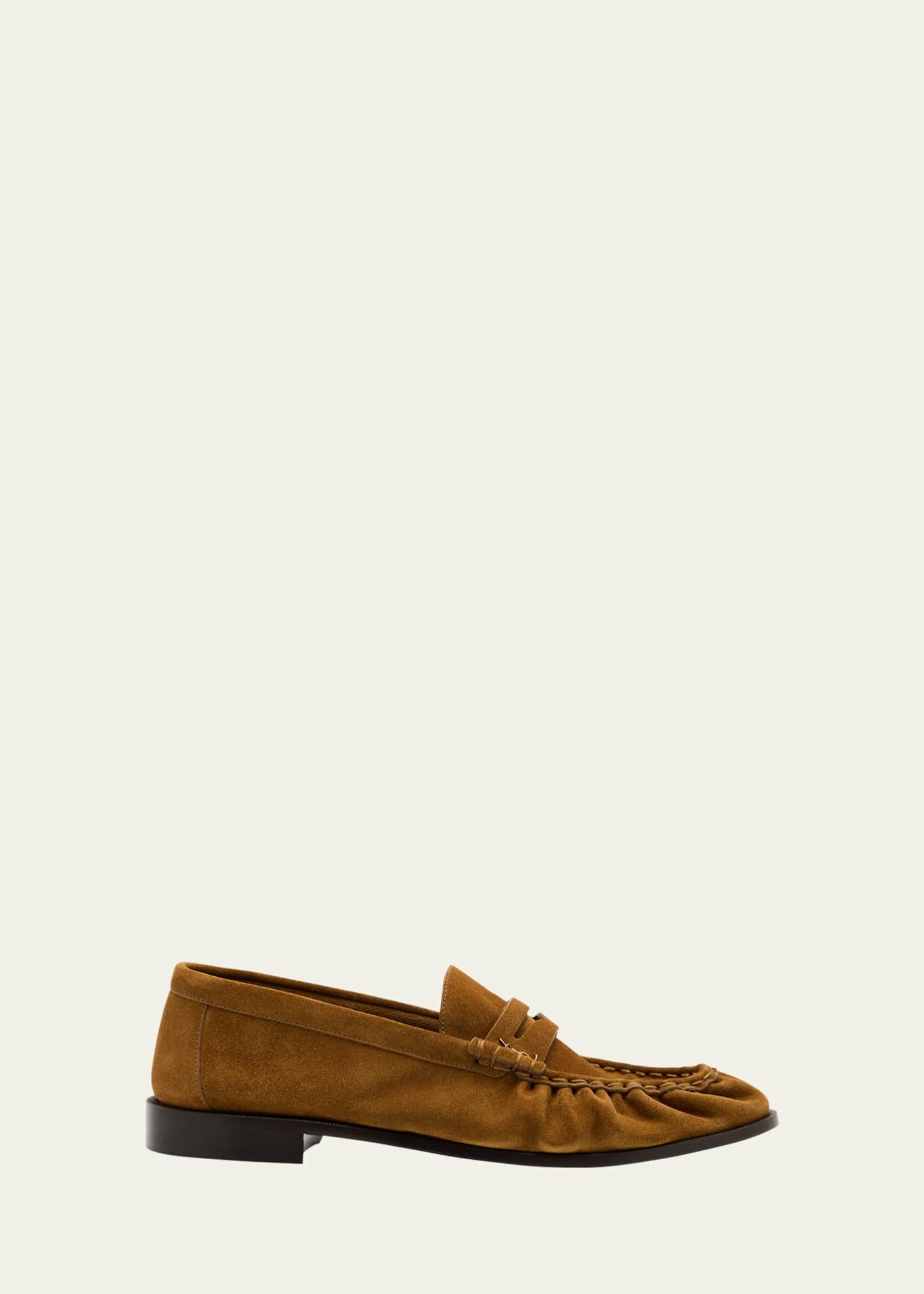 Saint Laurent Men's Limited Edition Suede YSL Penny Loafers Image 1 of 6