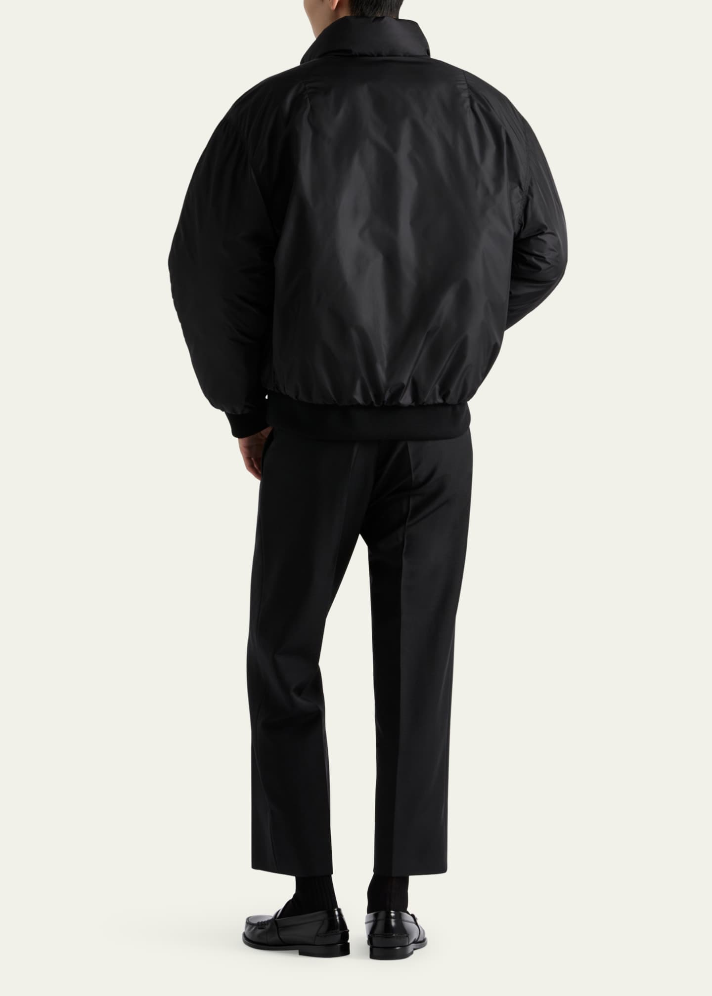 Prada Men's Medium-Weight Re-Nylon Down Jacket Image 3 of 3