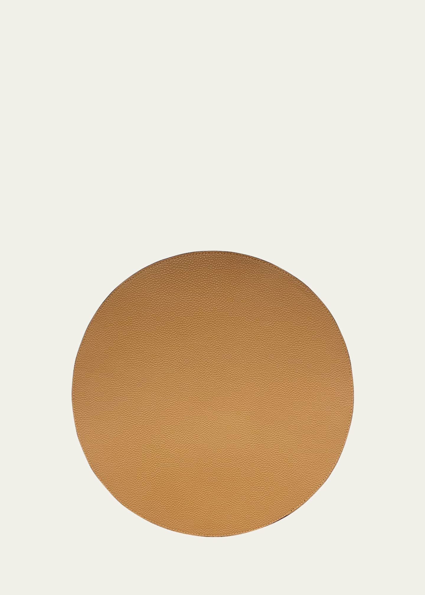 Von Gern Home Faux Leather Round Reversible Placemat Image 2 of 2