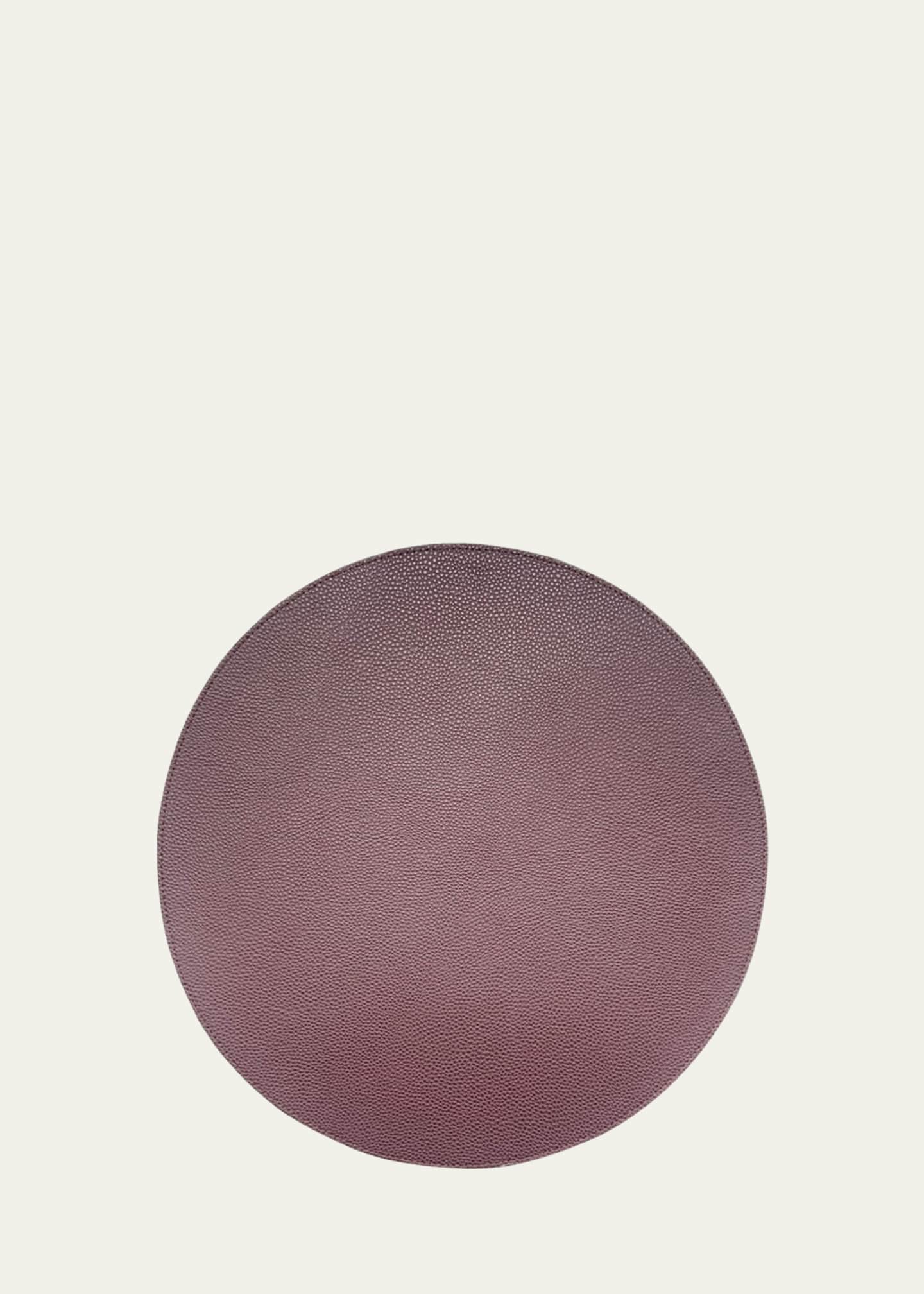 Von Gern Home Faux Leather Round Reversible Placemat Image 1 of 2