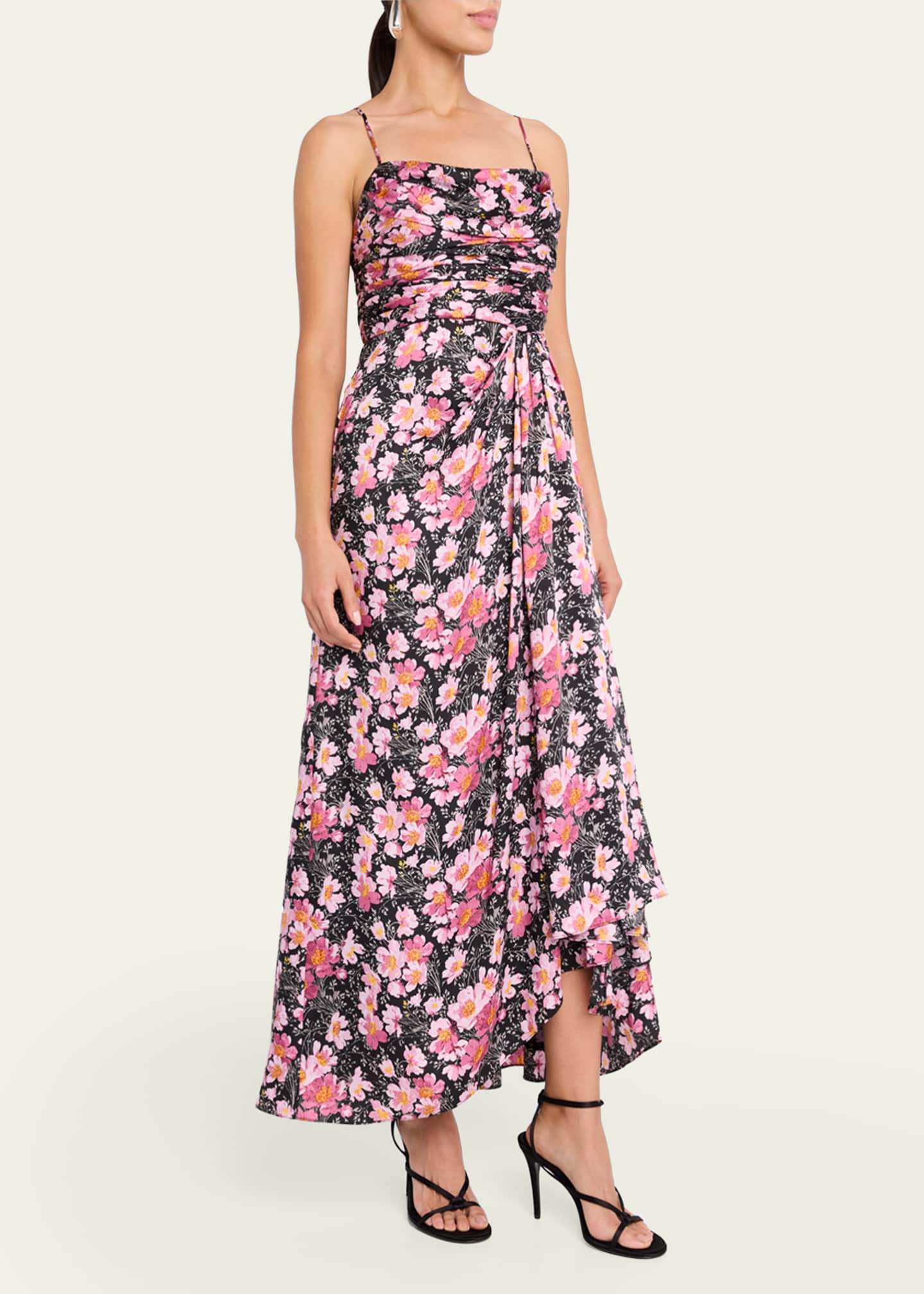Cinq a Sept Kasia Cosmo Flower Maxi Dress Image 2 of 5