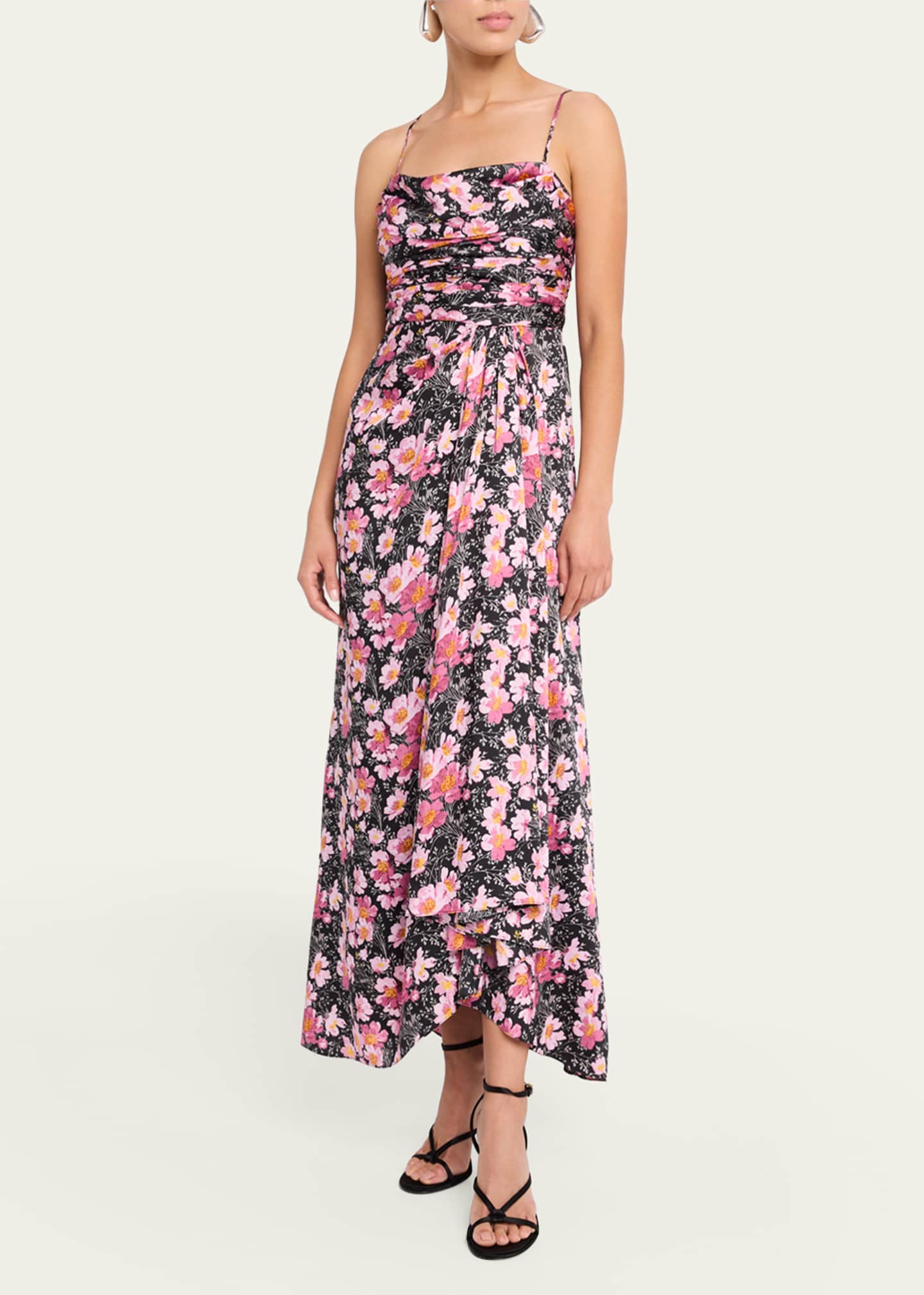 Cinq a Sept Kasia Cosmo Flower Maxi Dress Image 4 of 5