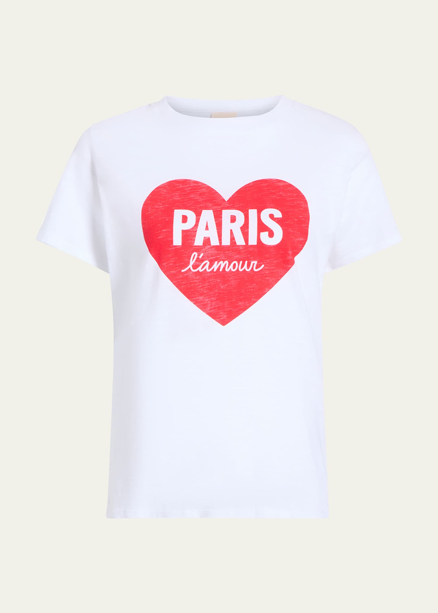 Cinq a Sept Crewneck Paris L'Amour Heart Tee Image 1 of 3