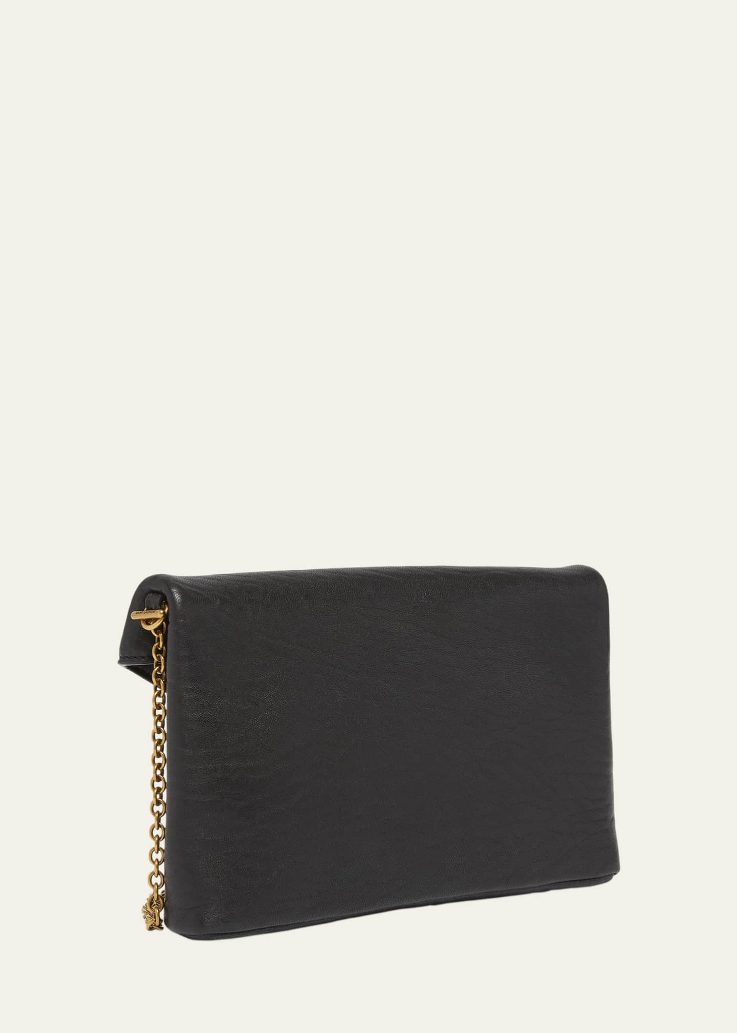 Saint Laurent Cassandre Small YSL Pouch on Chain in Calfskin Image 2 of 3