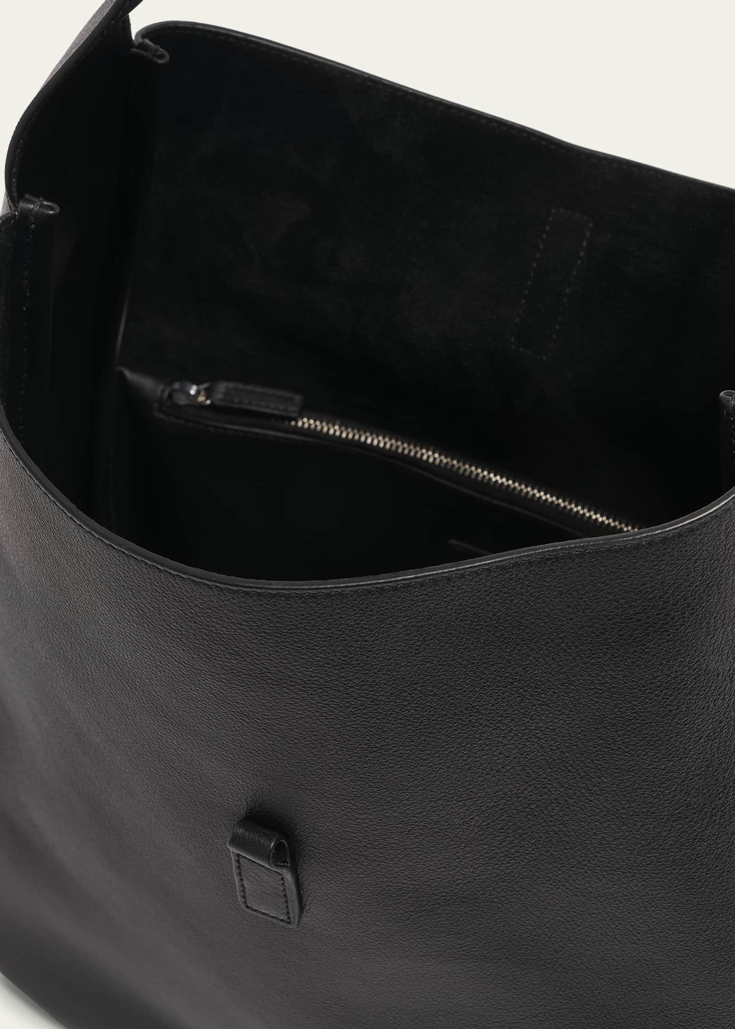 Saint Laurent Le 5 À 7 Large Hobo Bag in Smooth Leather Image 4 of 5