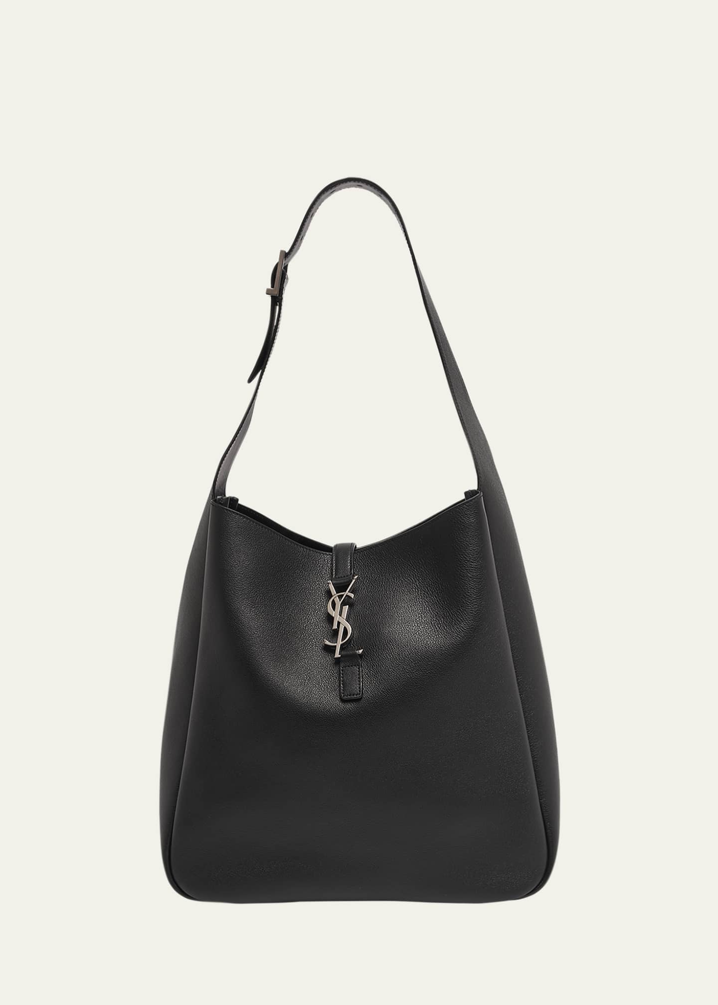 Saint Laurent Le 5 À 7 Large Hobo Bag in Smooth Leather Image 1 of 5