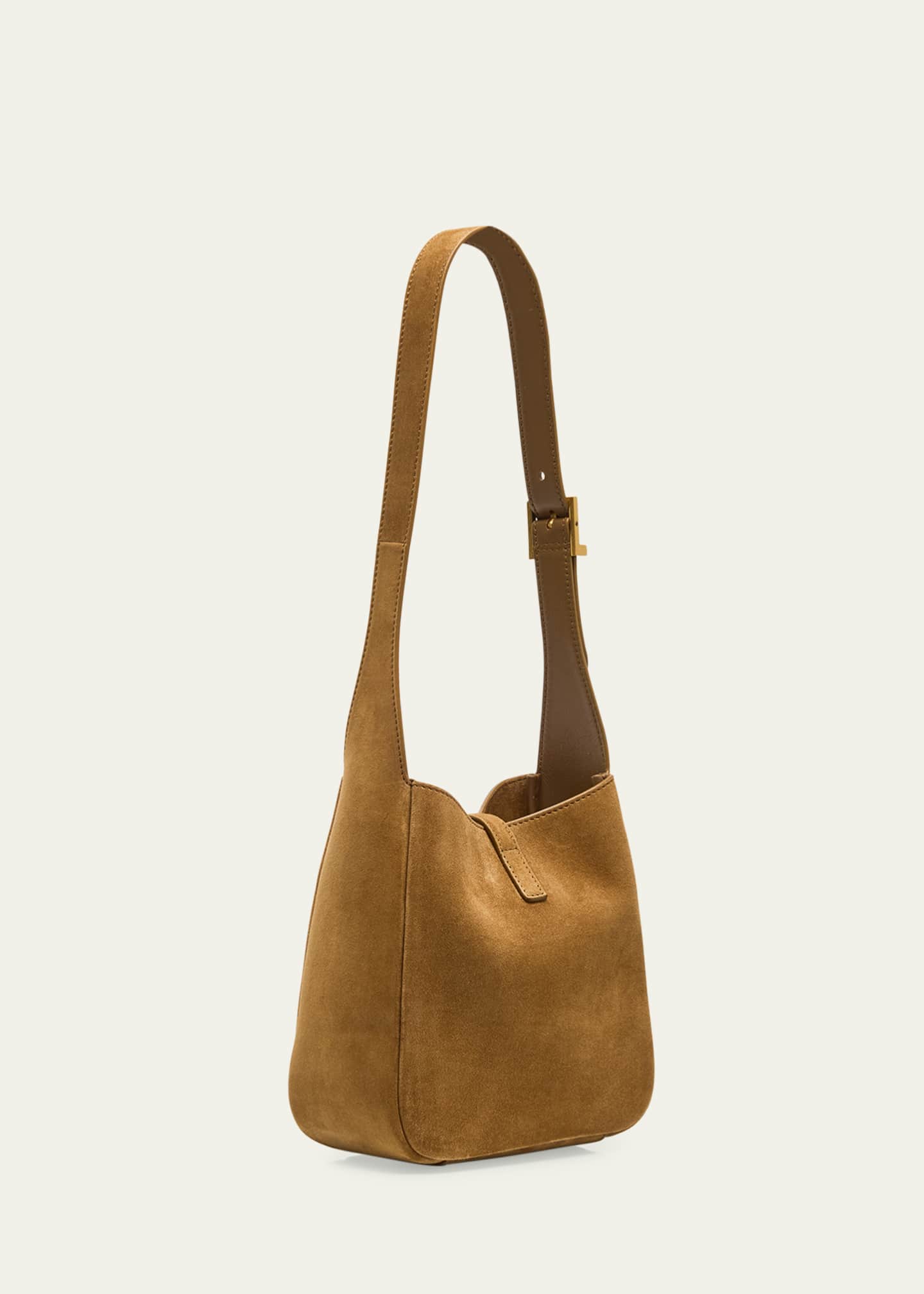 Saint Laurent Le 5 A 7 Baby YSL Hobo Bag in Suede Image 3 of 6