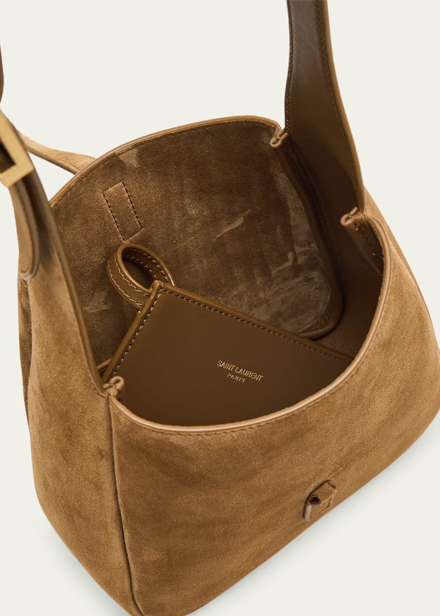 Saint Laurent Le 5 A 7 Baby YSL Hobo Bag in Suede Image 4 of 6