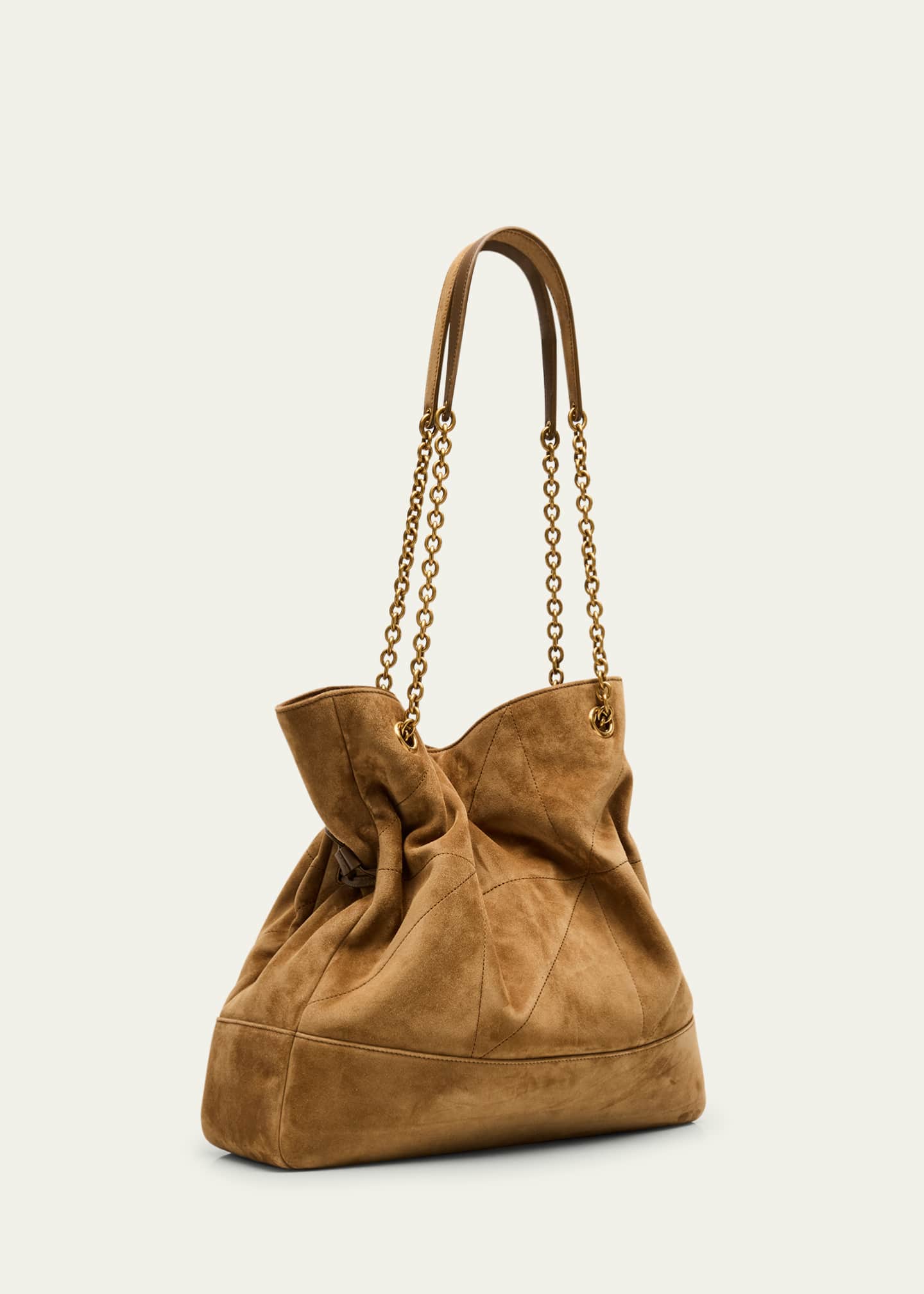 Saint Laurent Jamie 4.3 Drawstring Suede Shoulder Bag Image 3 of 6