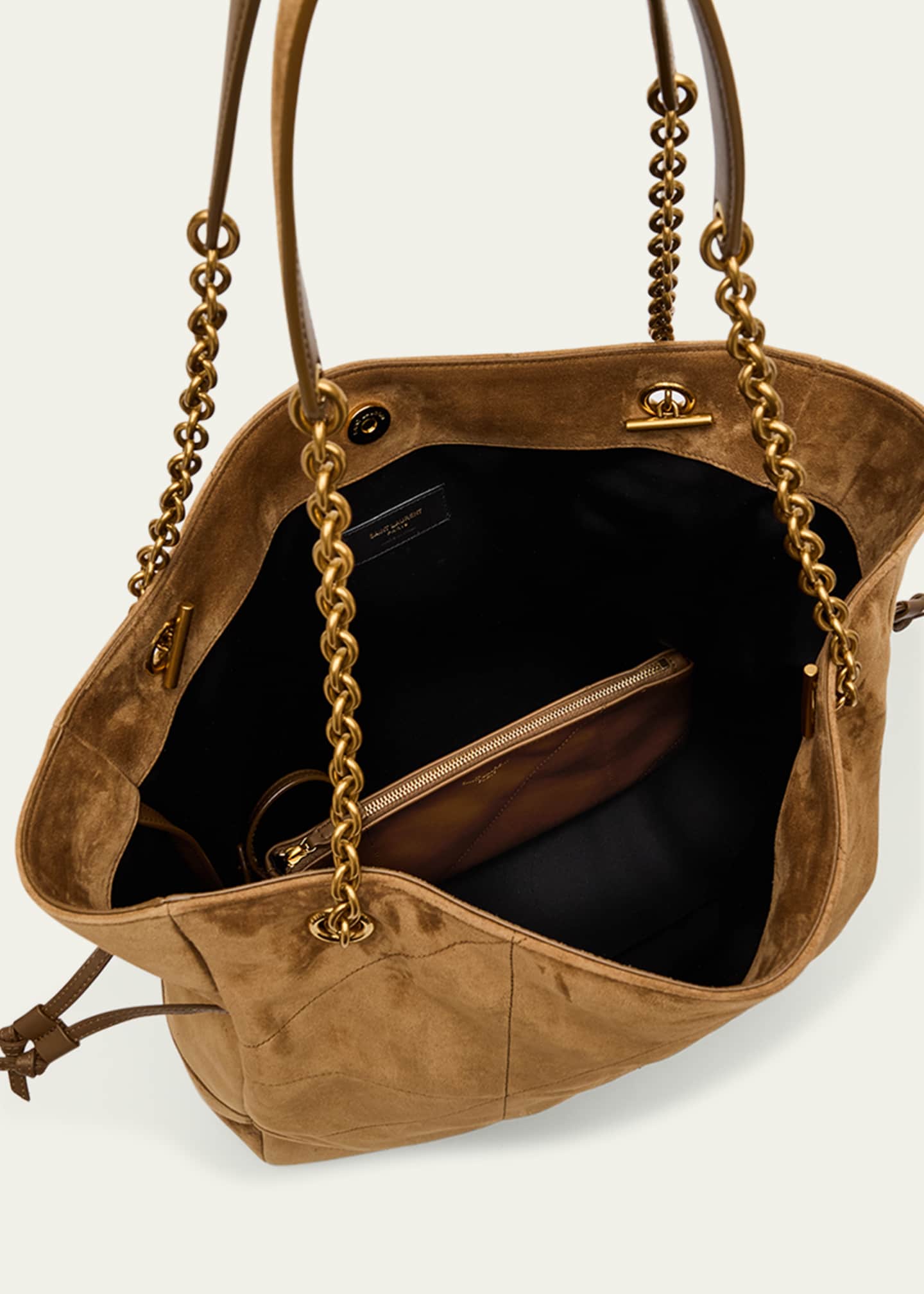 Saint Laurent Jamie 4.3 Drawstring Suede Shoulder Bag Image 4 of 6
