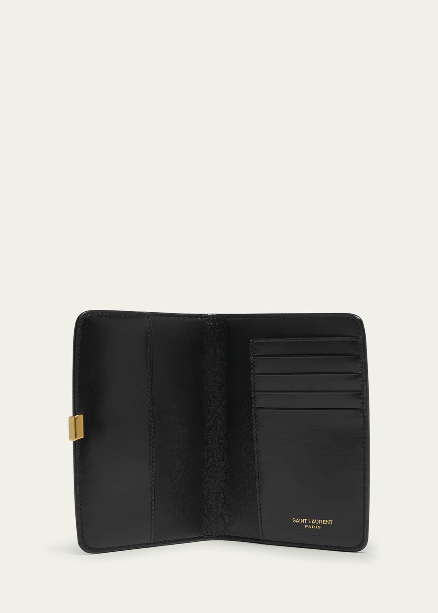 Saint Laurent YSL Passport Holder in Calfskin Image 4 of 4