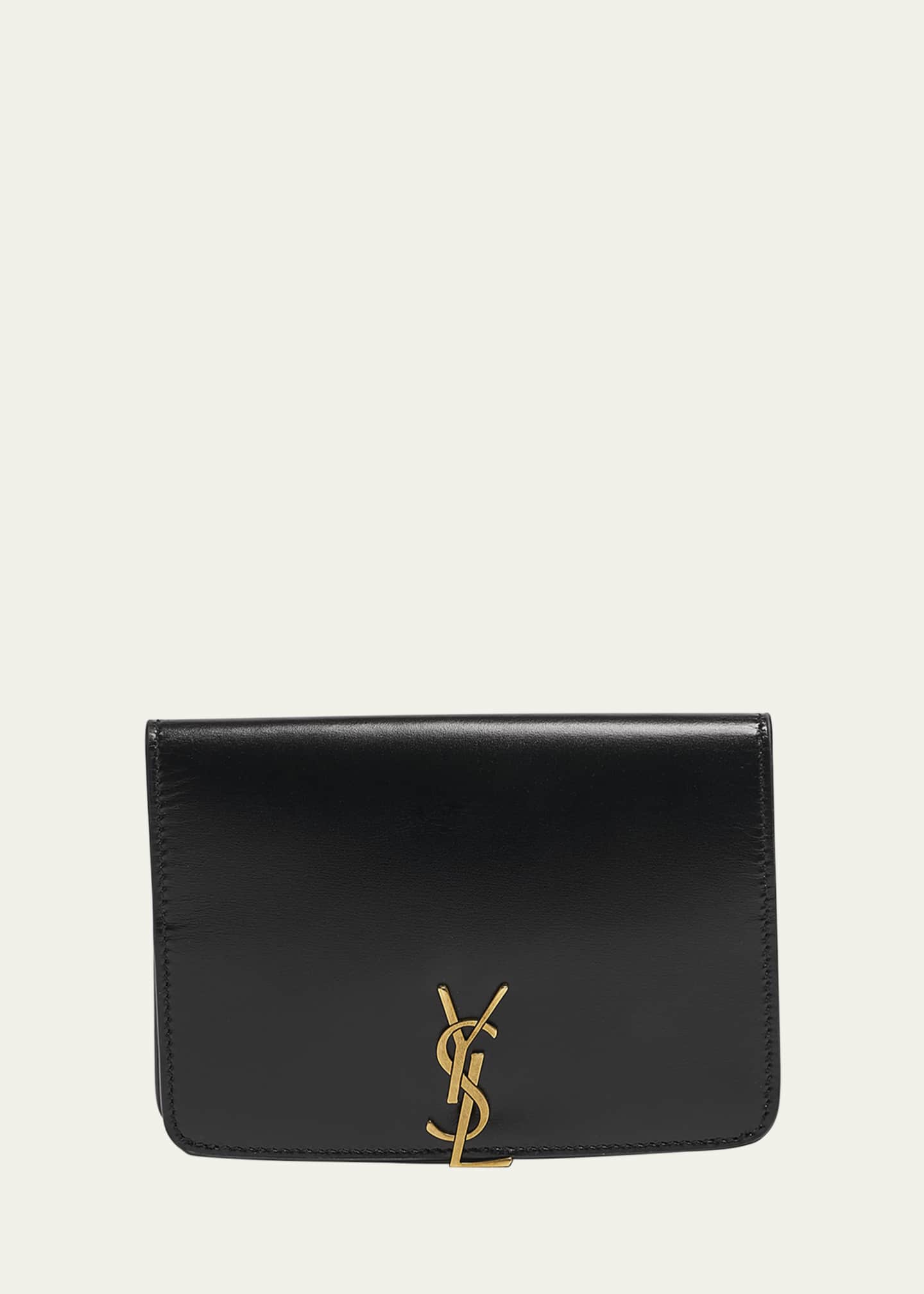 Saint Laurent YSL Passport Holder in Calfskin Image 1 of 4