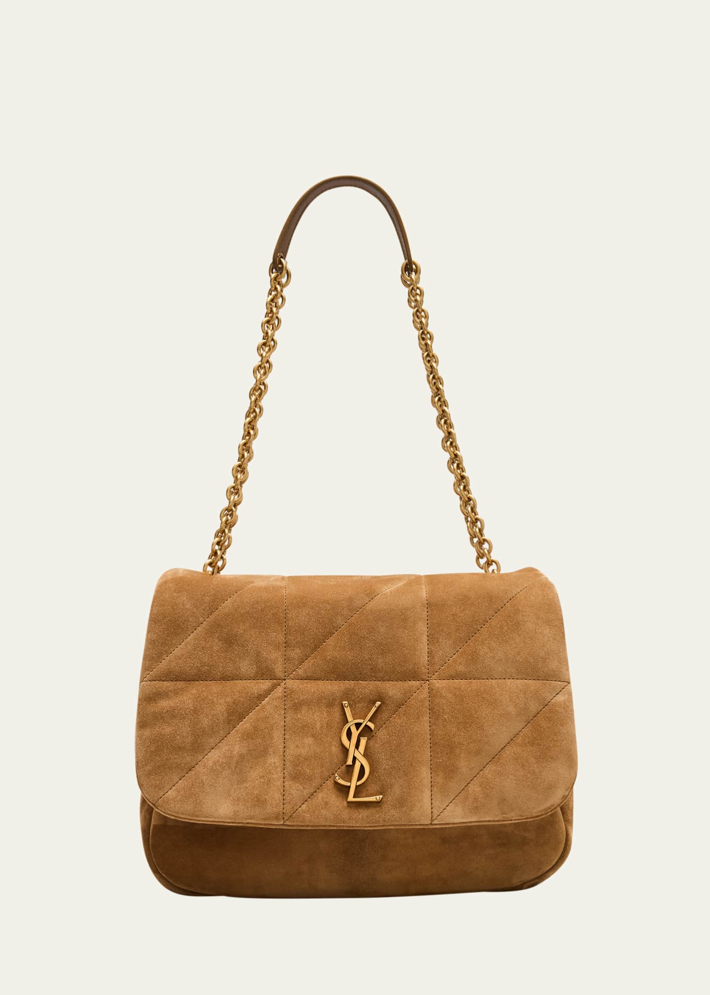 Saint Laurent Jamie 4.3 Medium Quilted Suede Shoulder Bag Image 1 of 6
