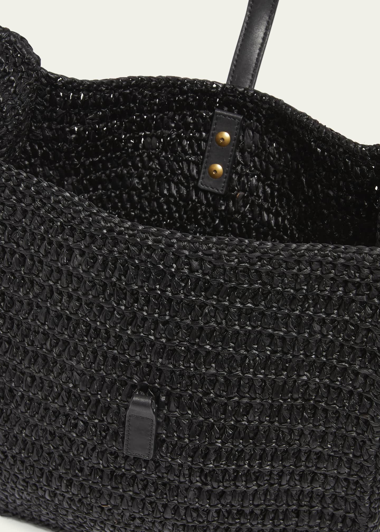 Saint Laurent Le 5 A 7 Small YSL Hobo Bag in Raffia Image 4 of 5