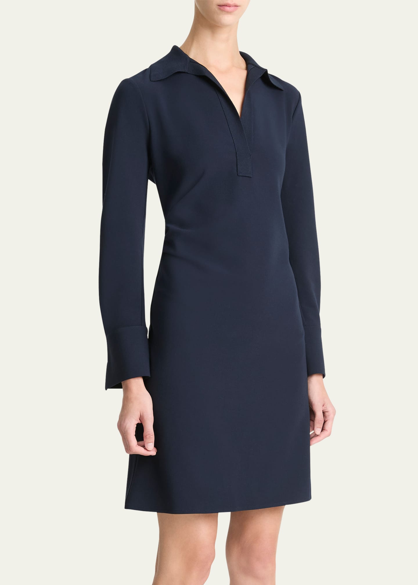 Vince Long-Sleeve Rugby Dress Image 4 of 4