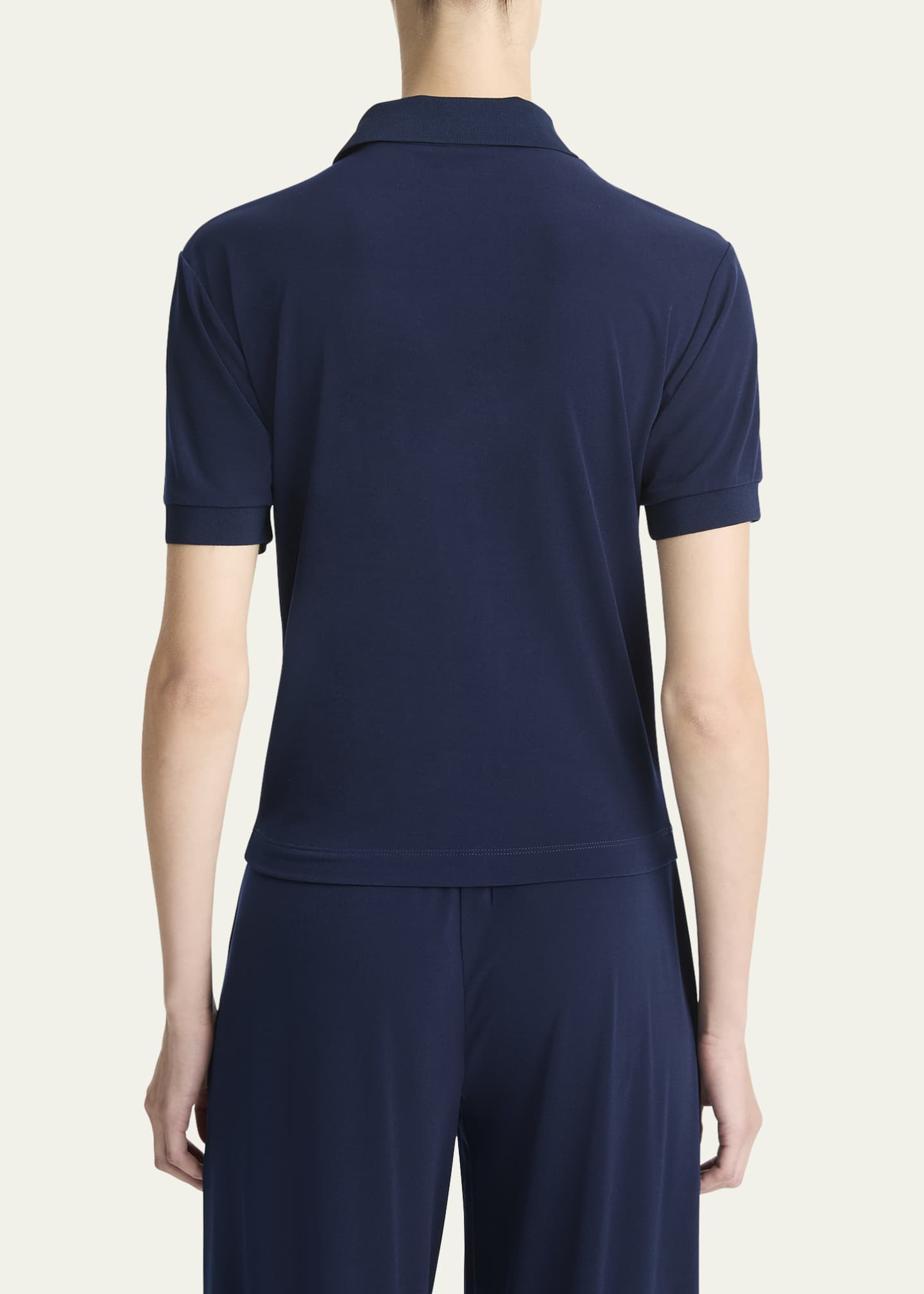 Vince Short-Sleeve Polo Top Image 3 of 4