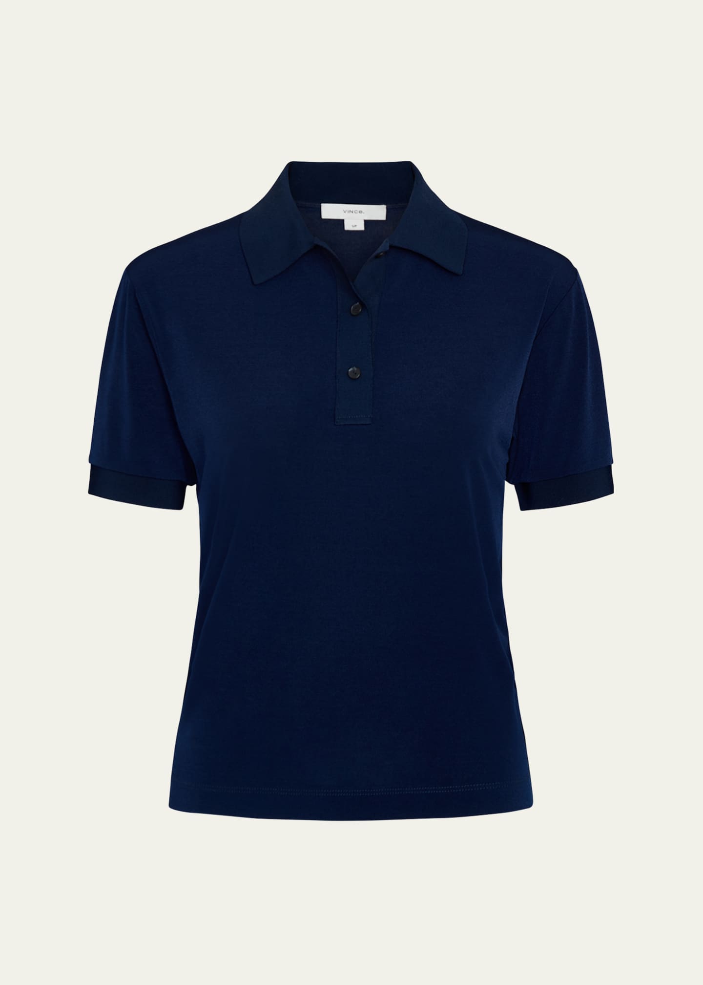 Vince Short-Sleeve Polo Top Image 1 of 4