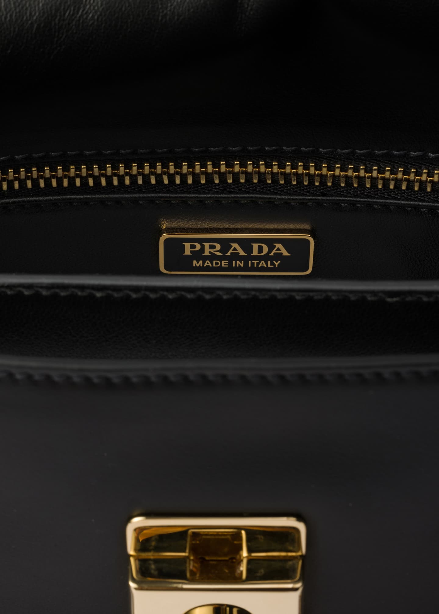 Prada Soft Sound Leather Shoulder Bag Image 4 of 5