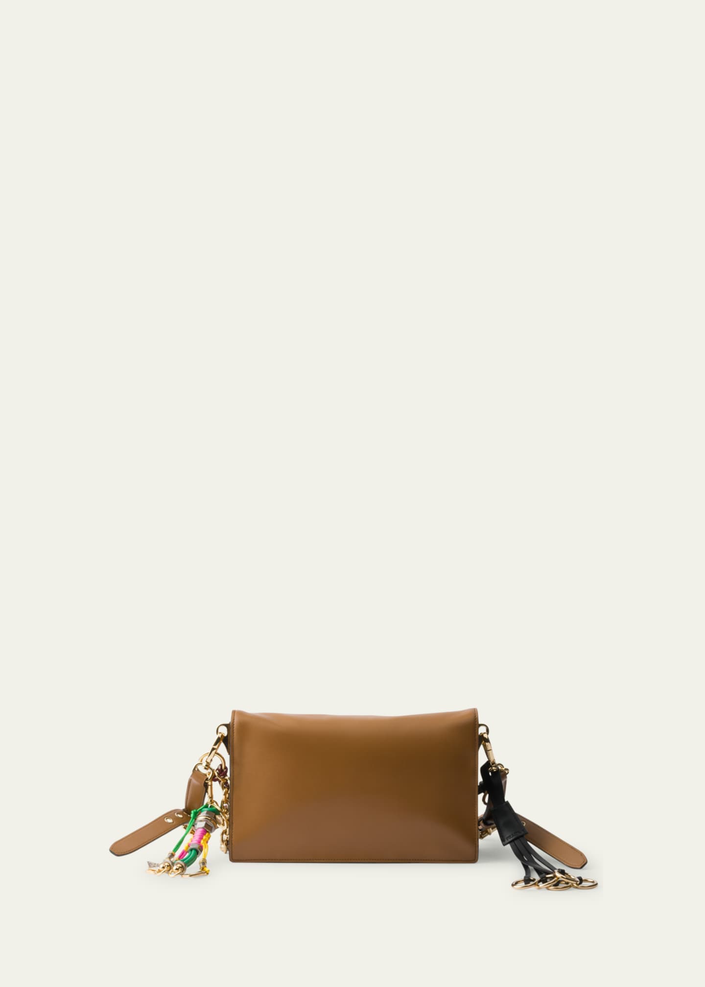 Prada Small Soft Sound Leather Shoulder Bag - Bergdorf Goodman