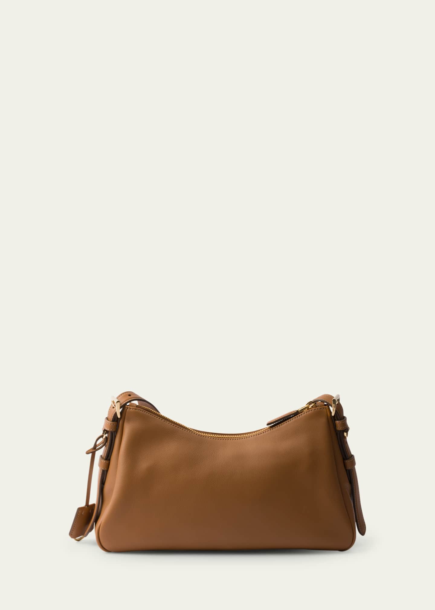 Prada Medium Aimee Zip Leather Shoulder Bag - Bergdorf Goodman