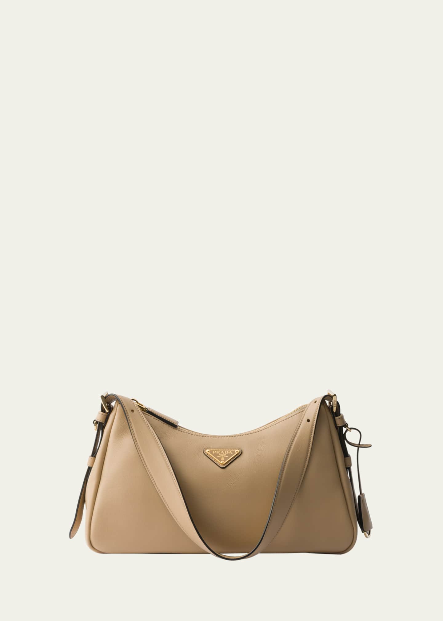 Prada Medium Aimee Zip Leather Shoulder Bag - Bergdorf Goodman