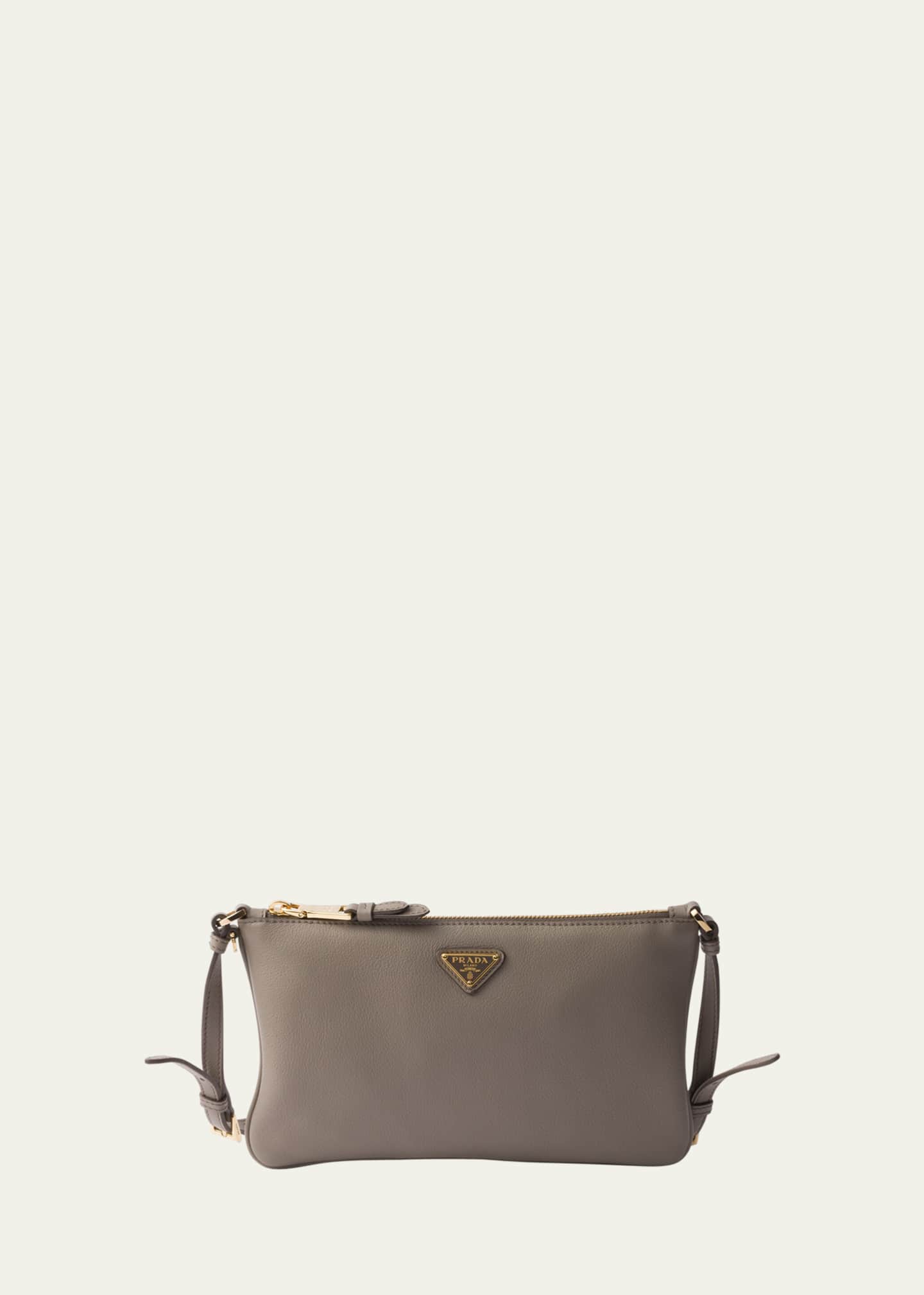 Prada Soft Calf Leather Shoulder Bag Image 1 of 3