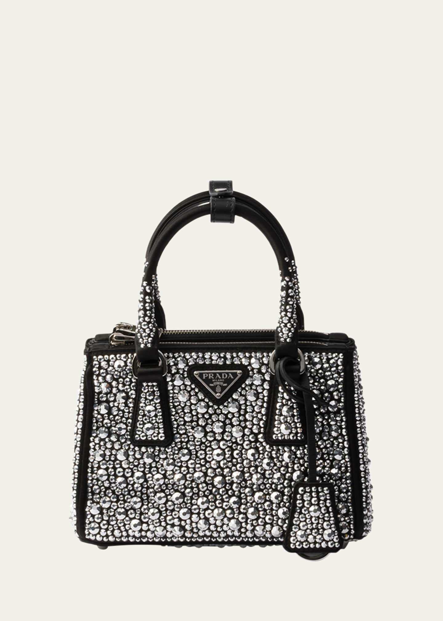 Prada Allover Crystal Top-Handle Bag Image 1 of 3
