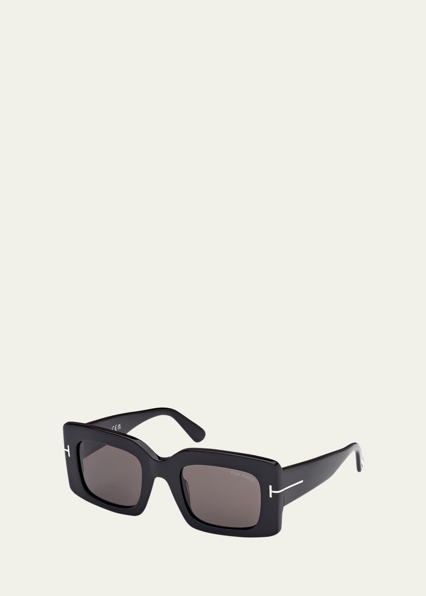 TOM FORD Brigitta Rectangle Acetate Sunglasses Image 2 of 3