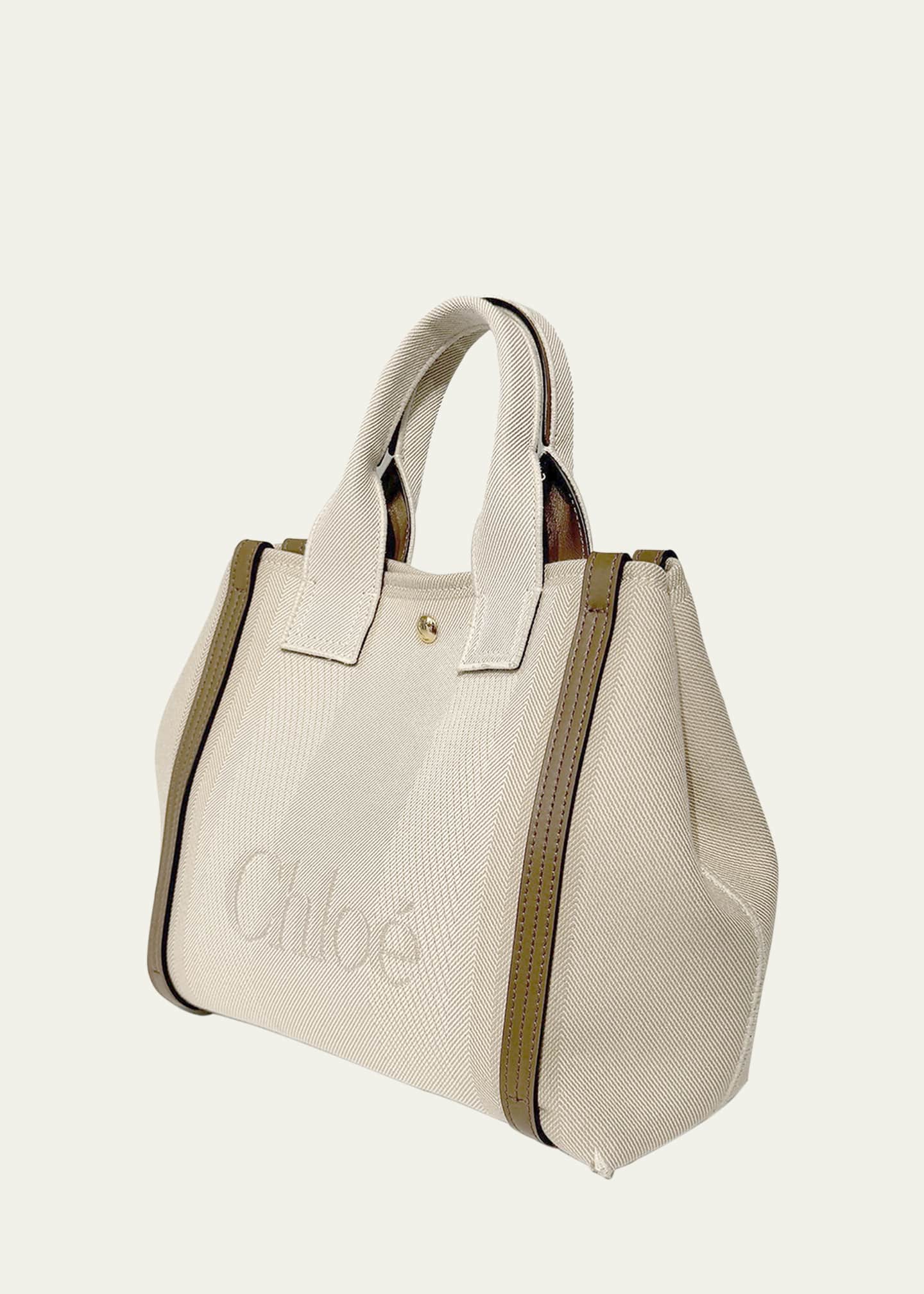 Chloe Small Tote Bag in Jacquard Canvas Image 2 of 3