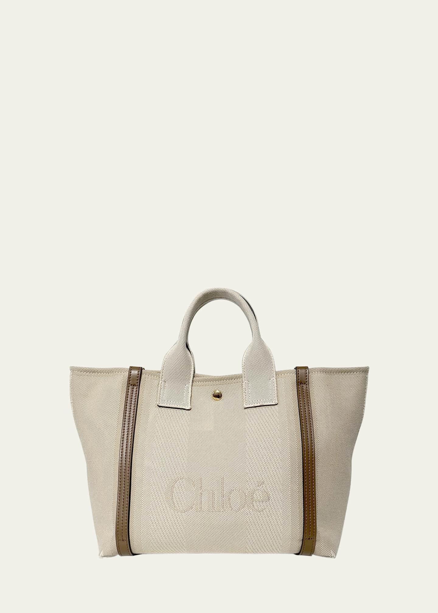 Chloe Small Tote Bag in Jacquard Canvas Image 1 of 3