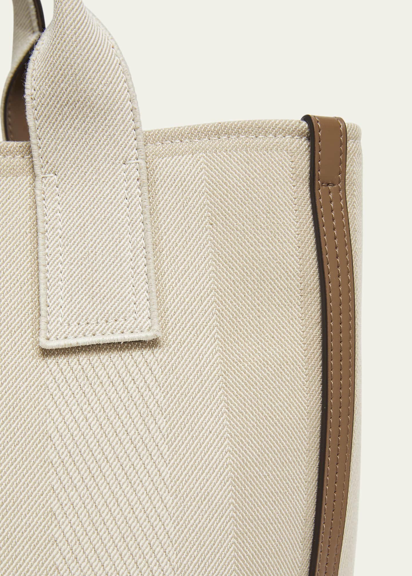 Chloe Large Carry Tote Bag in Jacquard Canvas Image 6 of 6