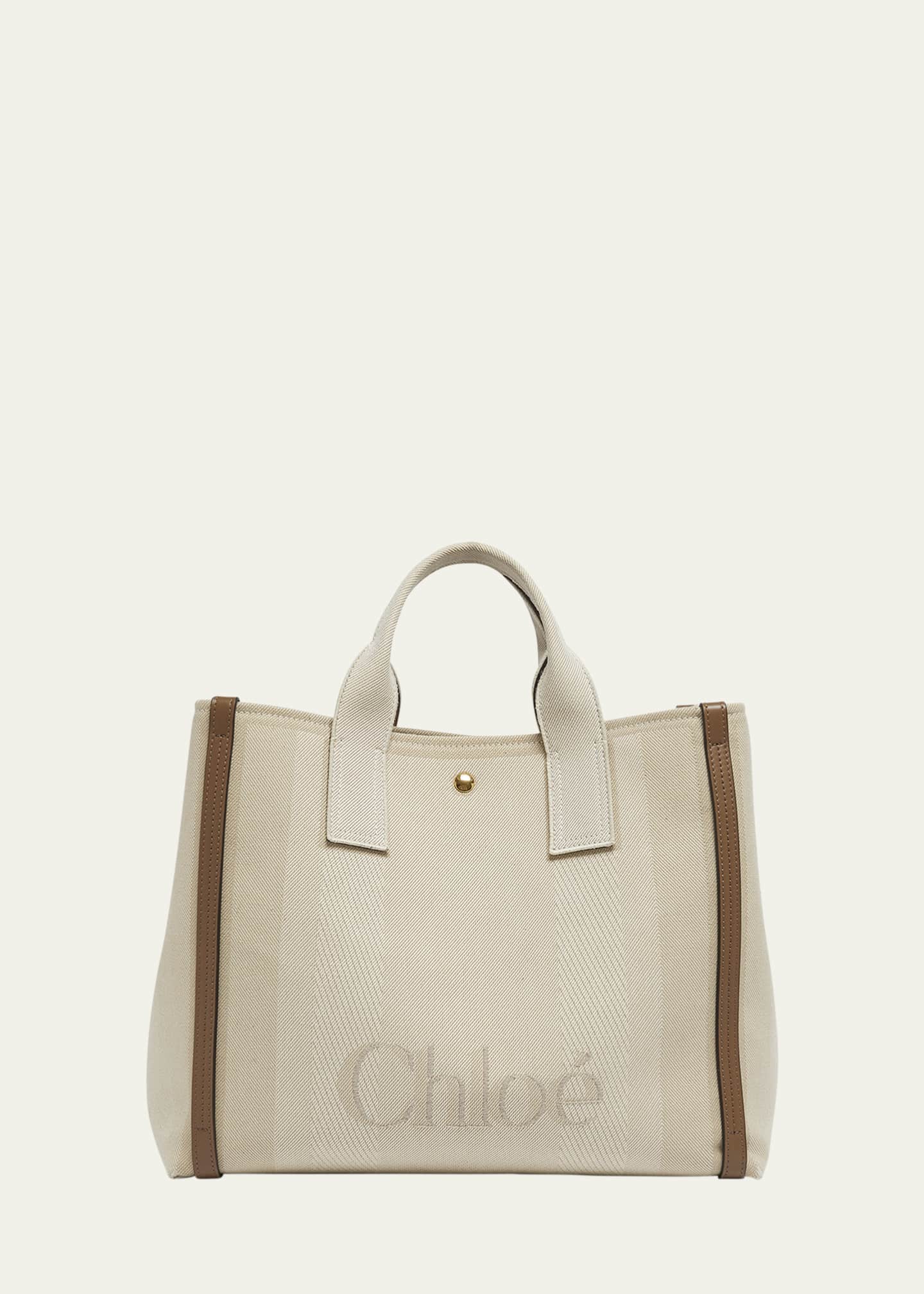 Chloe Large Carry Tote Bag in Jacquard Canvas Image 1 of 6