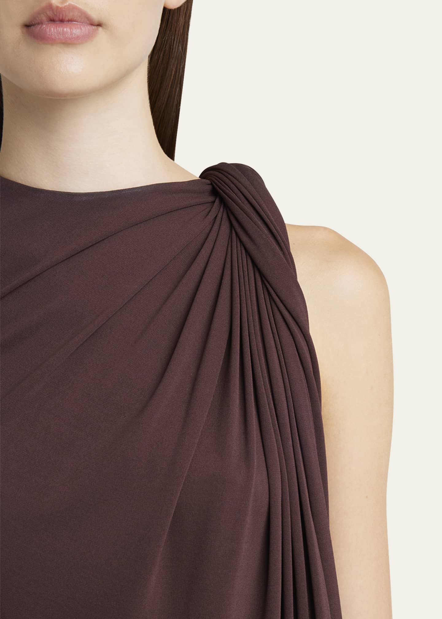 McQueen Twist Draped Jersey Top Image 5 of 5