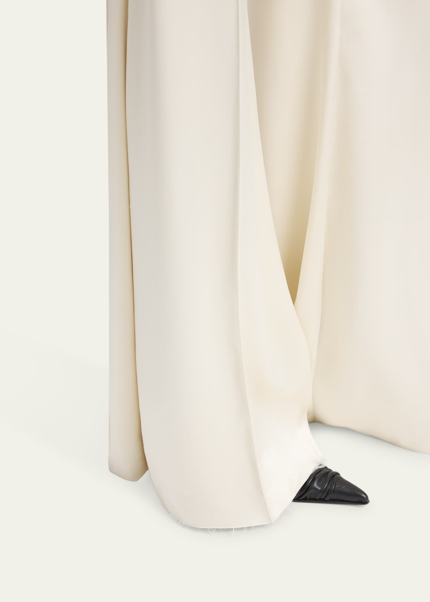 McQueen Satin Wide-Leg Trousers Image 5 of 5