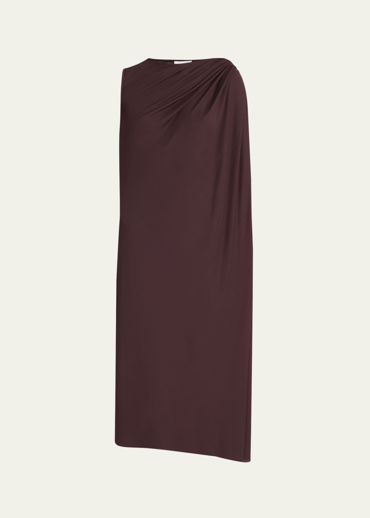 McQueen Draped Sleeveless Midi Dress Image 1 of 5